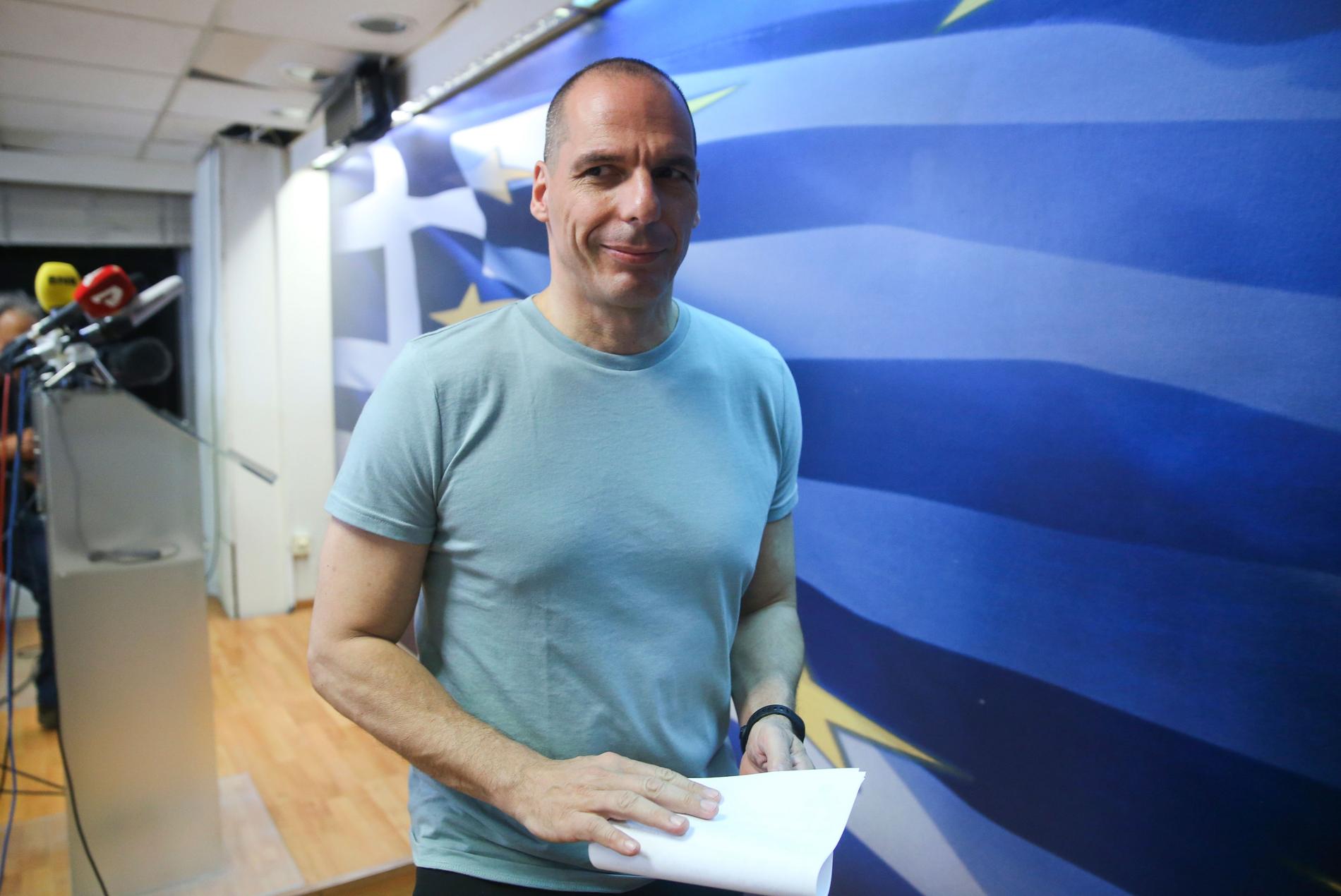 Greklands finansminister Yanis Varoufakis: ”Nej-sidan har vunnit en modig seger”