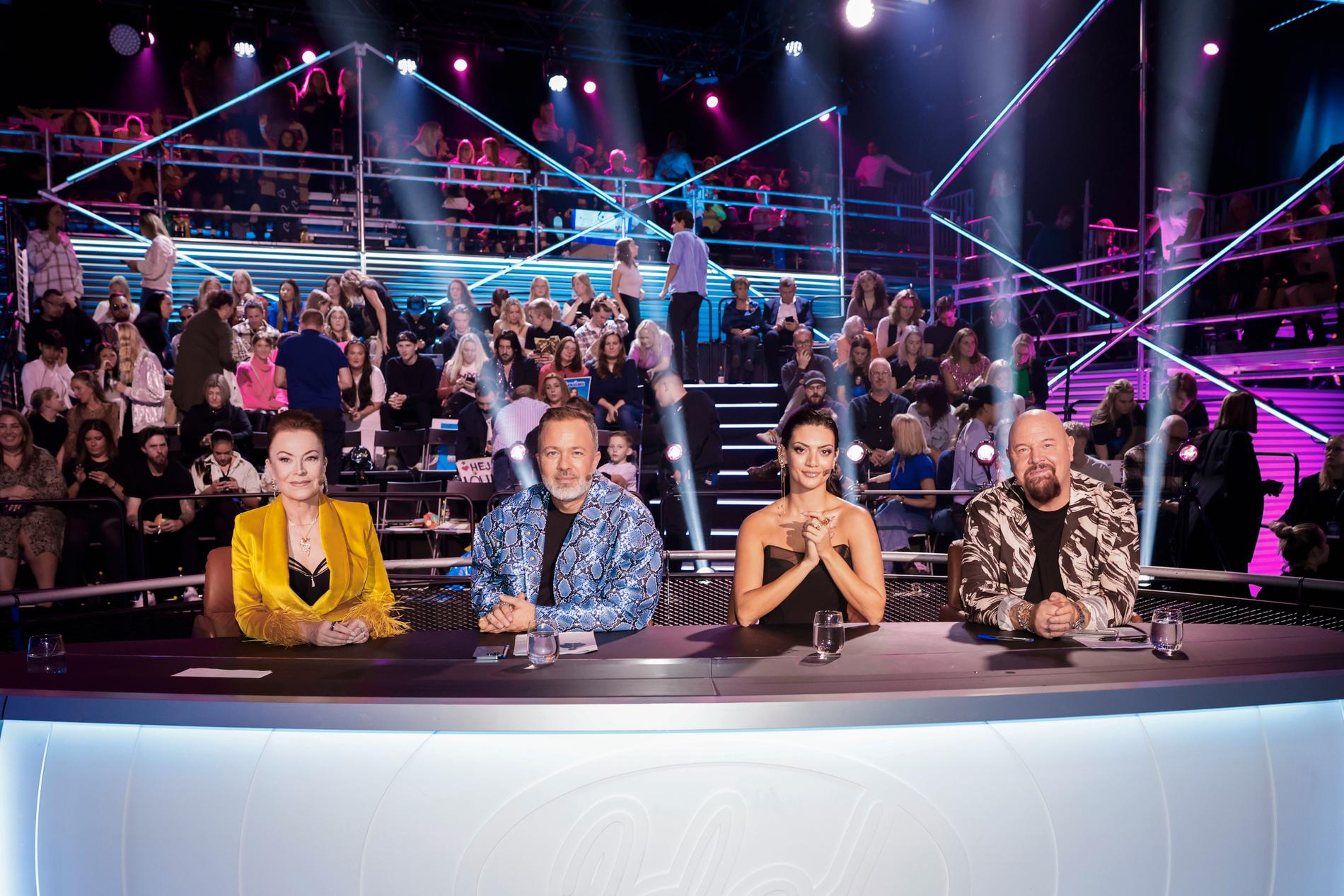 ”Idol” juryn. Kishti Tomita, Alexander Kronlund, Katia Mosally och Anders Bagge.