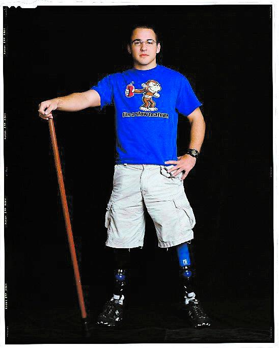 Han förlorade sina ben. Soldaten Jonathan Bartlett, porträtterad av Timothy Greenfield-Sanders.