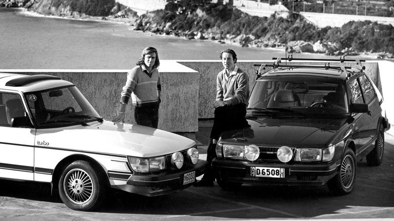 The Superswedes – Björn Borg och Ingemar Stenmark rattade Saab 900 turbo under det tidiga 1980-talet.