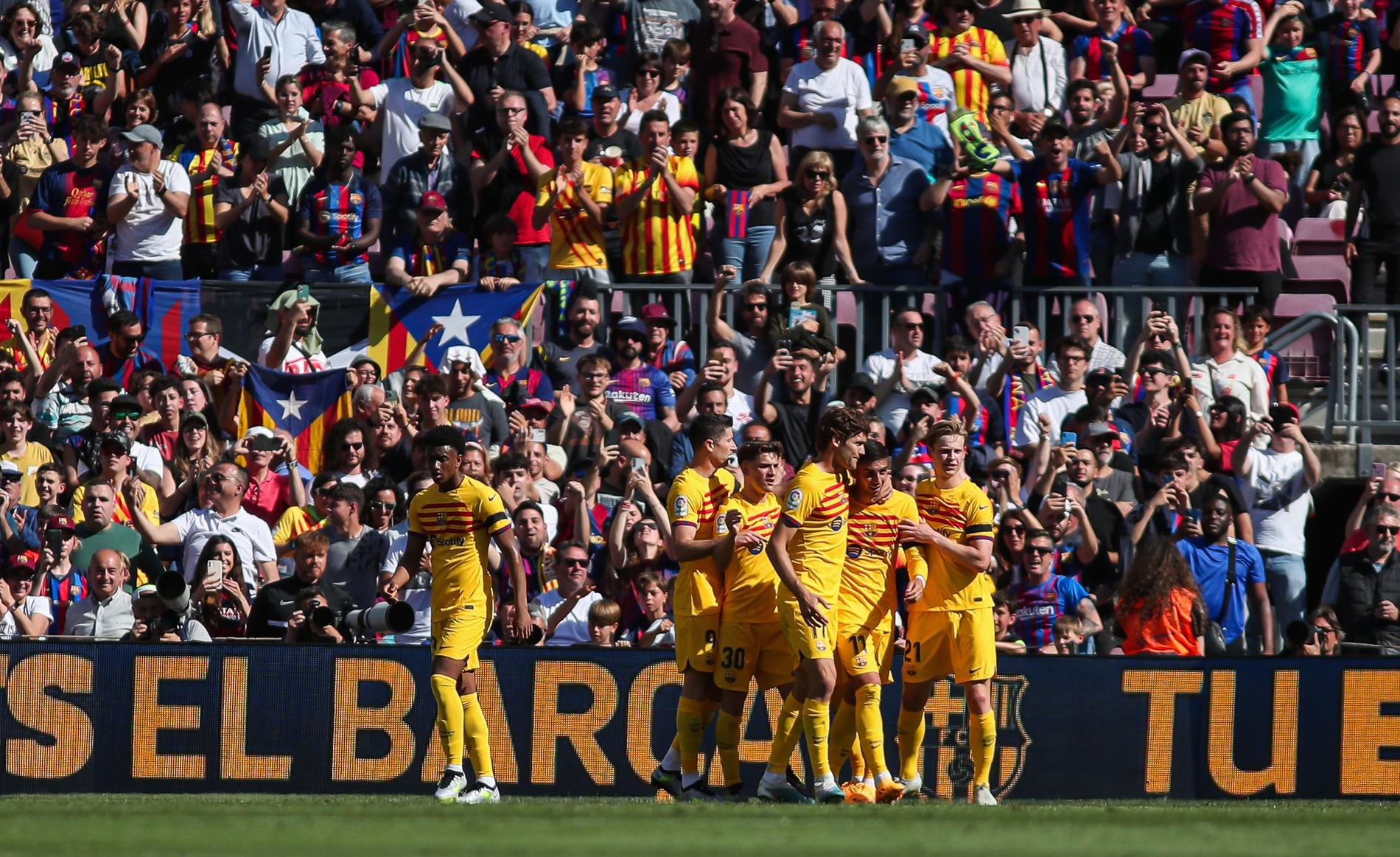 Barcelona stormar mot ligatiteln efter segern mot Atlético Madrid.