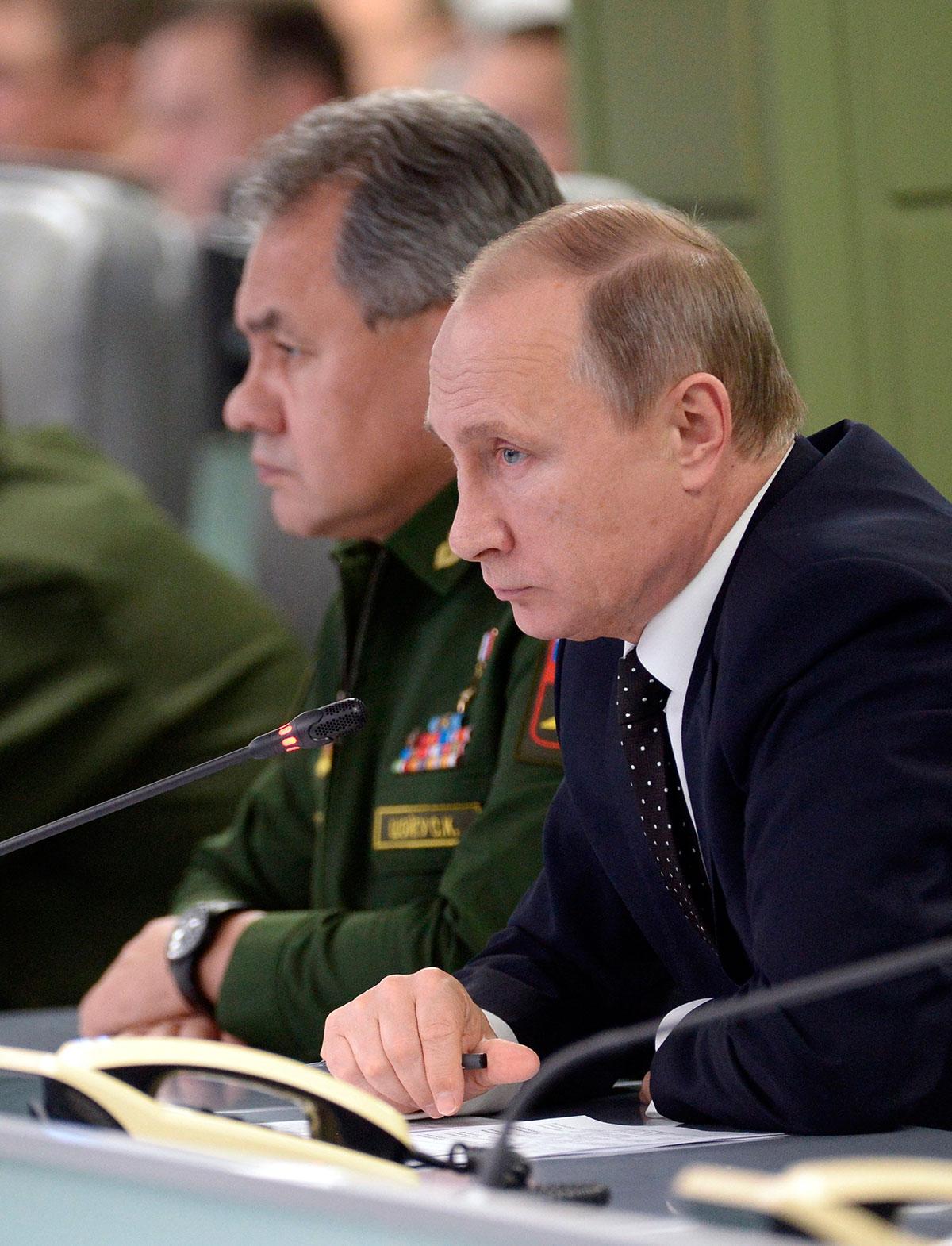 President Putin i kontrollrummet.