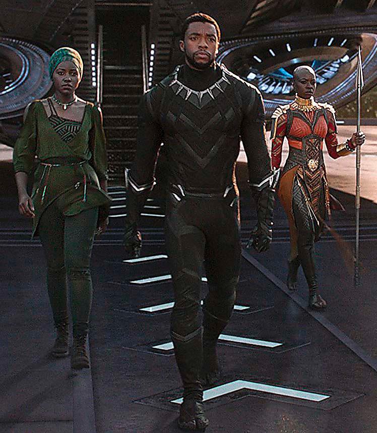 Kassasuccén ”Black panther”  – första superhjältefilmen med en svart ­huvudperson (Chadwick  Boseman)  – tävlar om  en Oscar för Bästa film.