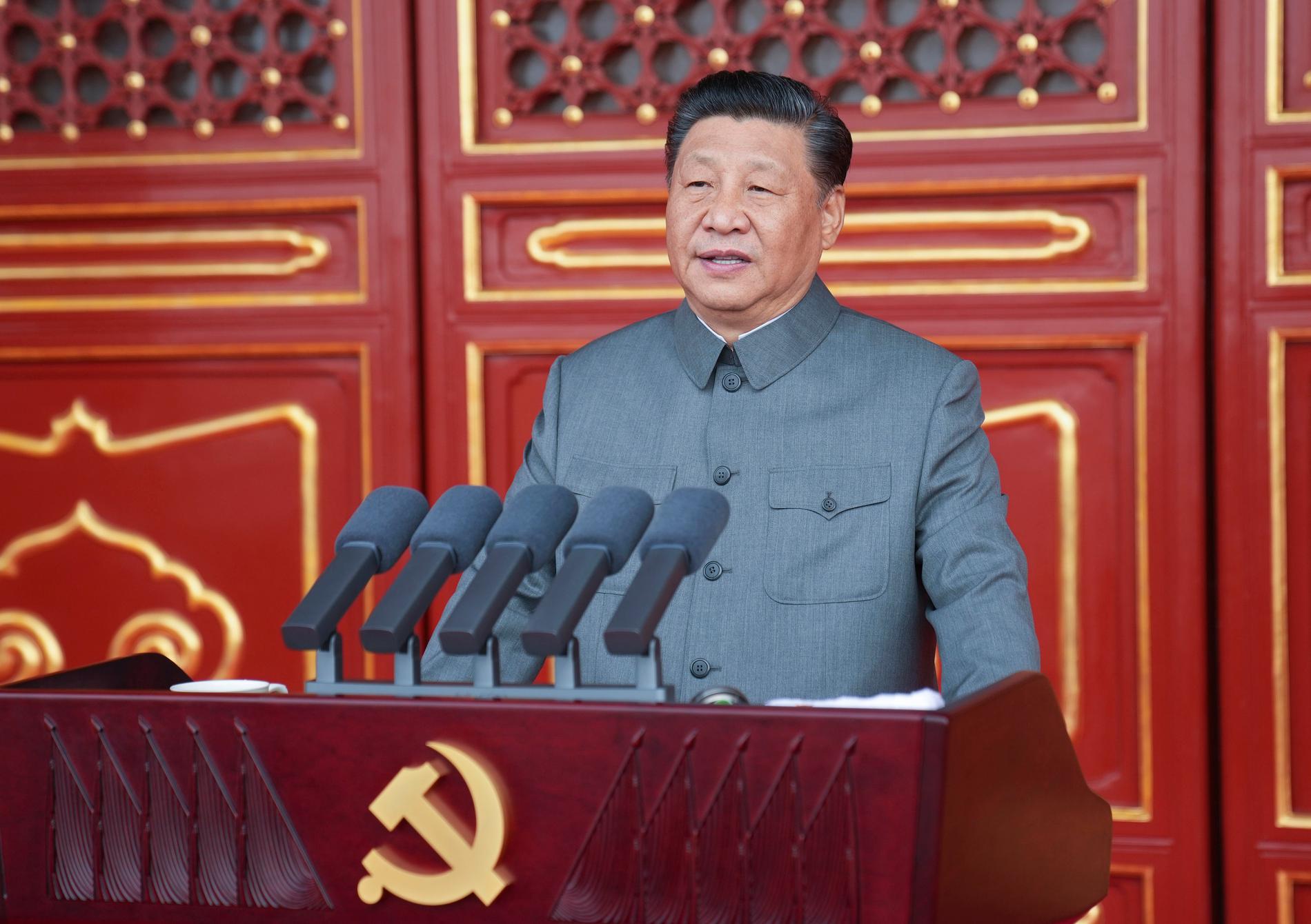 Kinas ledare Xi Jinping. Kinas självförtroende som stormakt växer hela tiden, skriver Wolfgang Hansson.