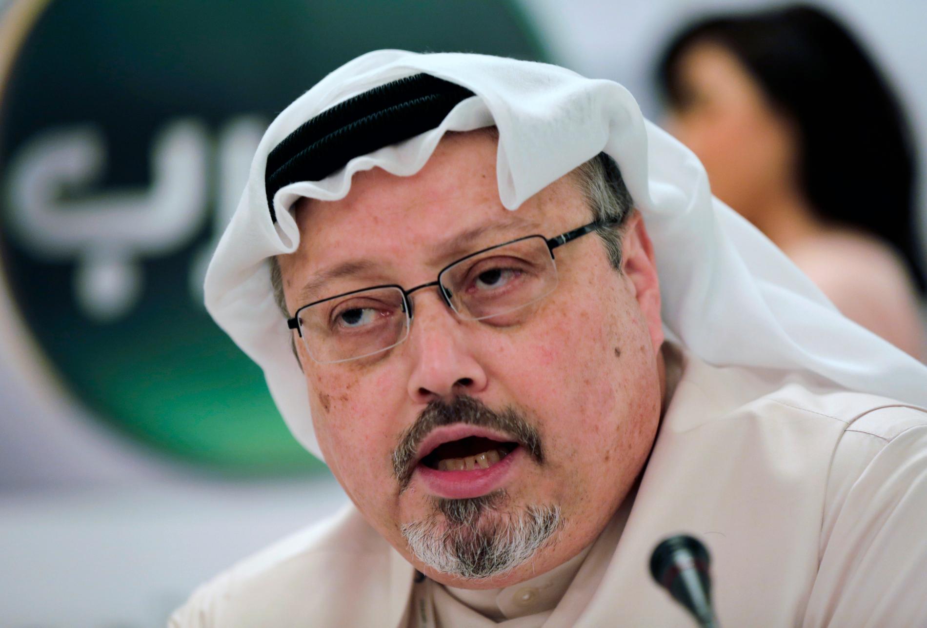 Den saudiarabiske journalisten Jamal Khashoggi mördades den 2 oktober i fjol. Arkivbild.