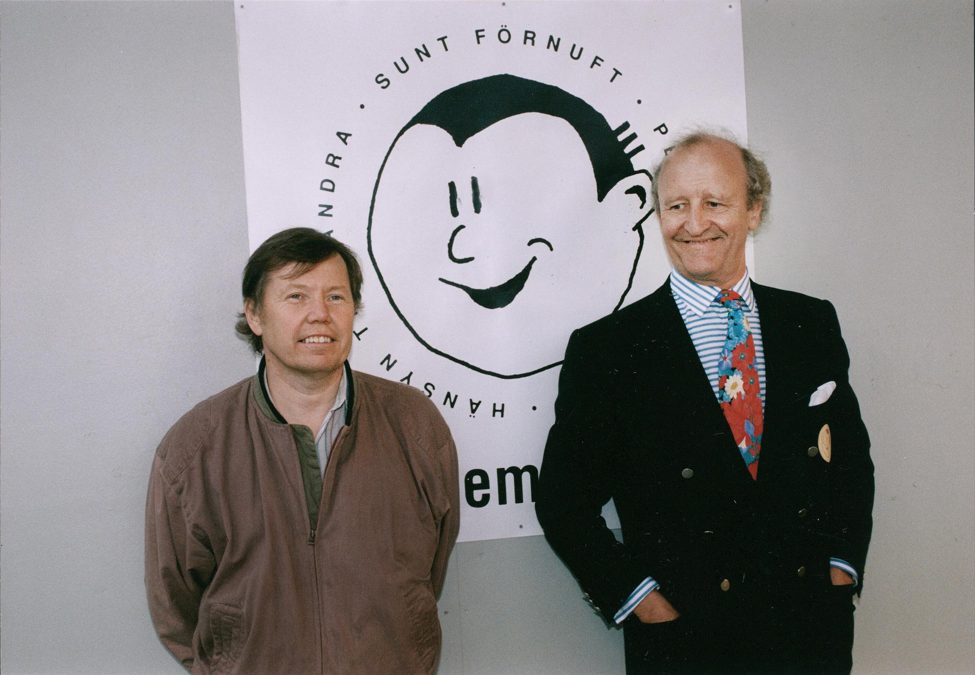 Bert Karlsson och Ian Wachtmeister 1991