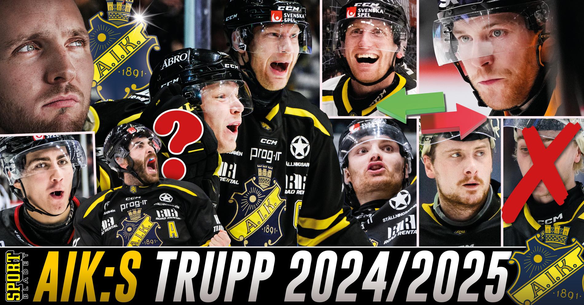 HockeyAllsvenskan: Silly season 2024/2025: Nyckelspelare nära förlängning – men AIK tvingas bygga om