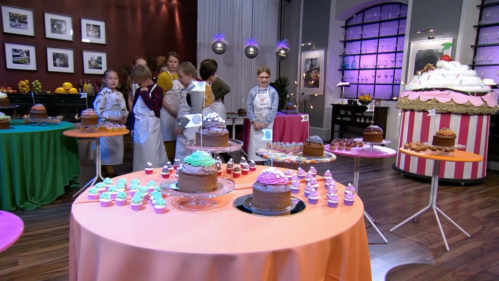 Deltagarna i Sveriges yngsta mästerkock skulle gissa smakerna på cupcakes.