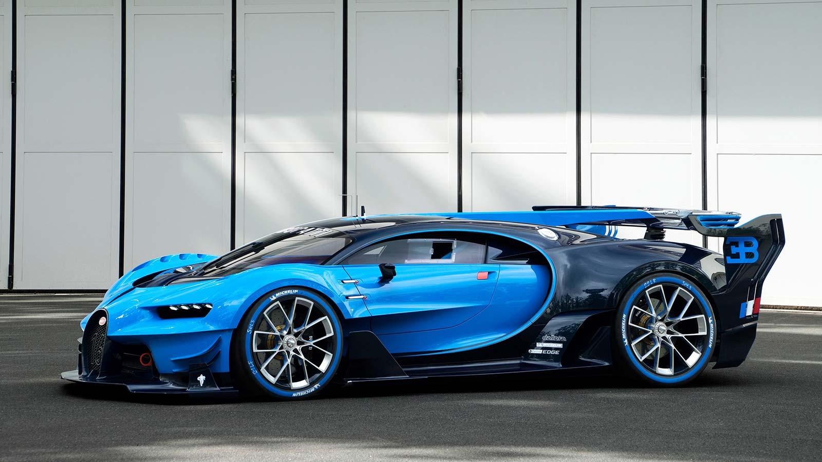 Här är Bugattis konceptbil Bugatti Vision Gran Turismo, som visades upp på Frankfurtsalongen i september tidigare i år. Detta är en fingervisning hur Chiron kommer att se ut.