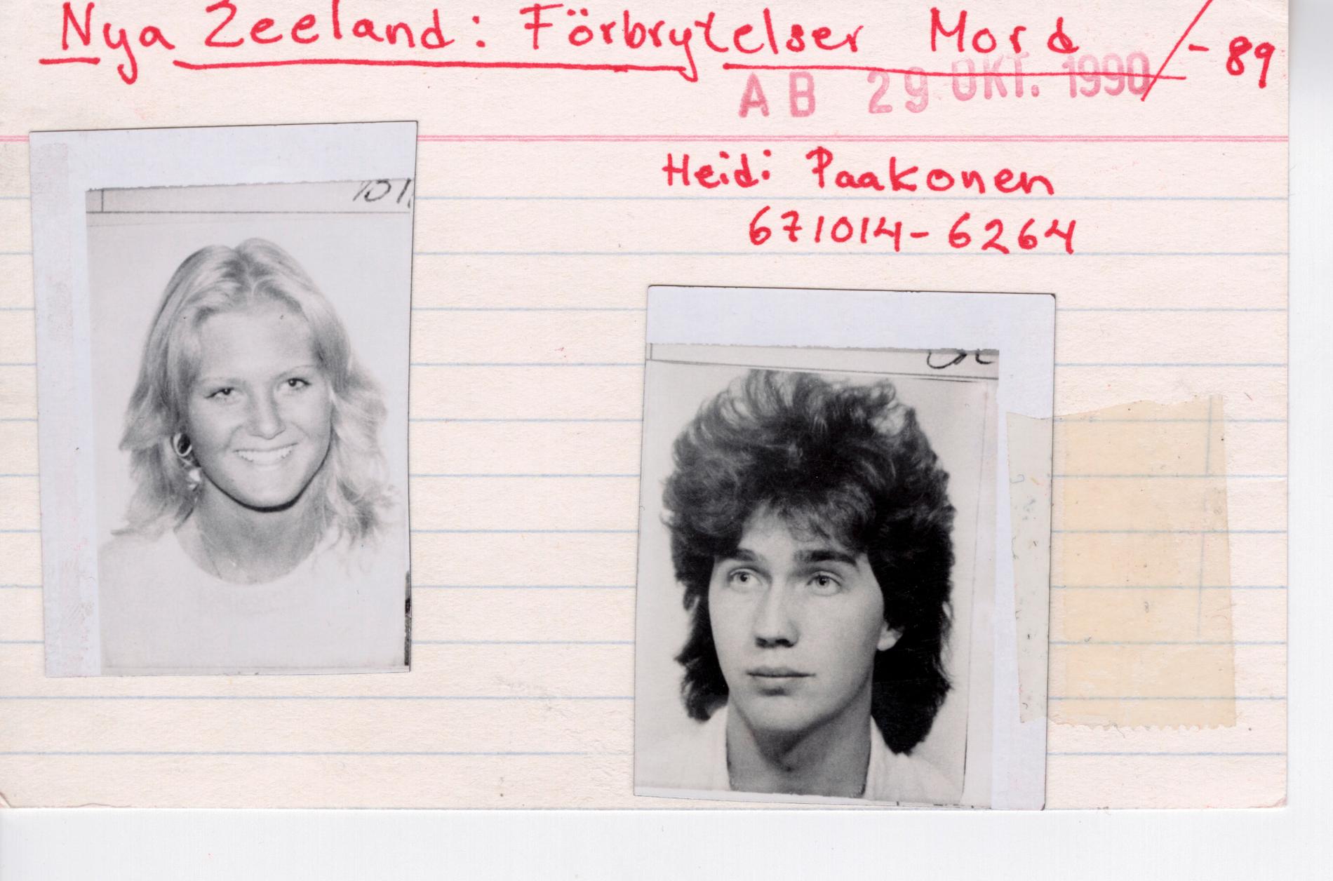 Urban Höglin och Heidi Paakkonen försvann på Nya Zeeland. Urban hittades död. Heidi har aldrig återfunnits. 