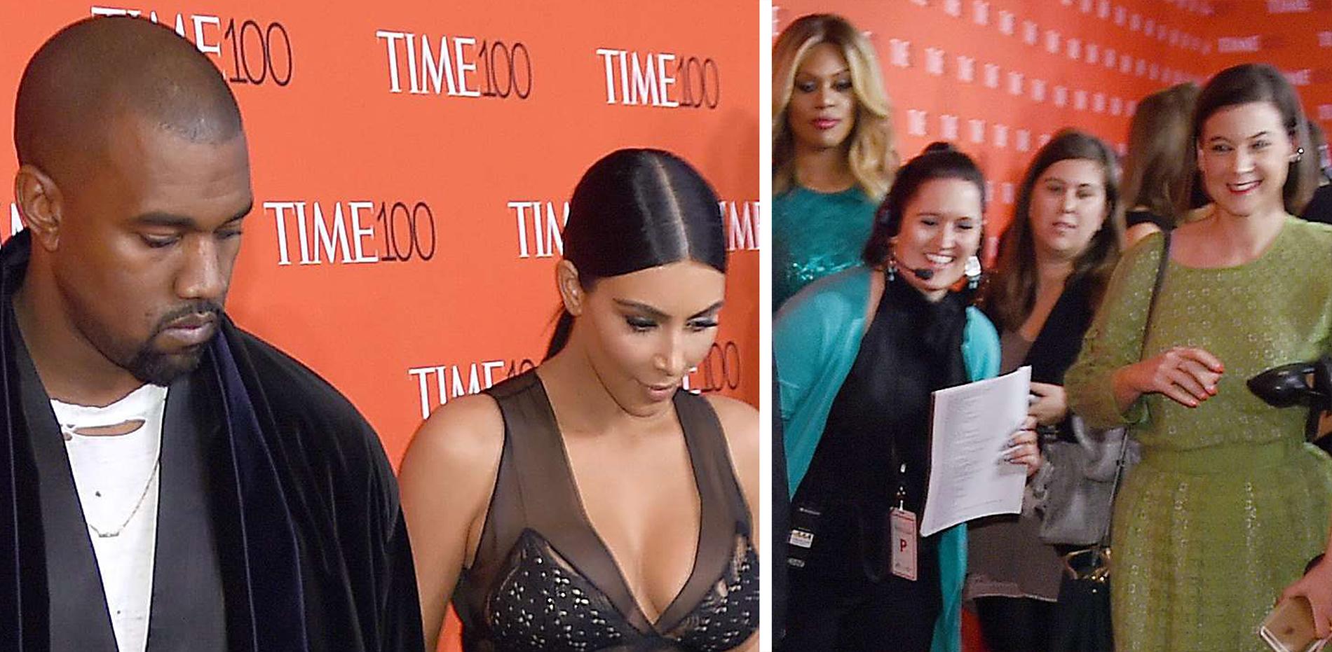 Det uppstod ett brett spektrum av reaktioner i lokalen, alltifrån Kanye Wests "döda fisken!"-blick till Kim Kardashians förbryllade leende till spridda skratt bland de samlade gästerna. Kanye West skrattade inte. Inte, inte, inte alls.