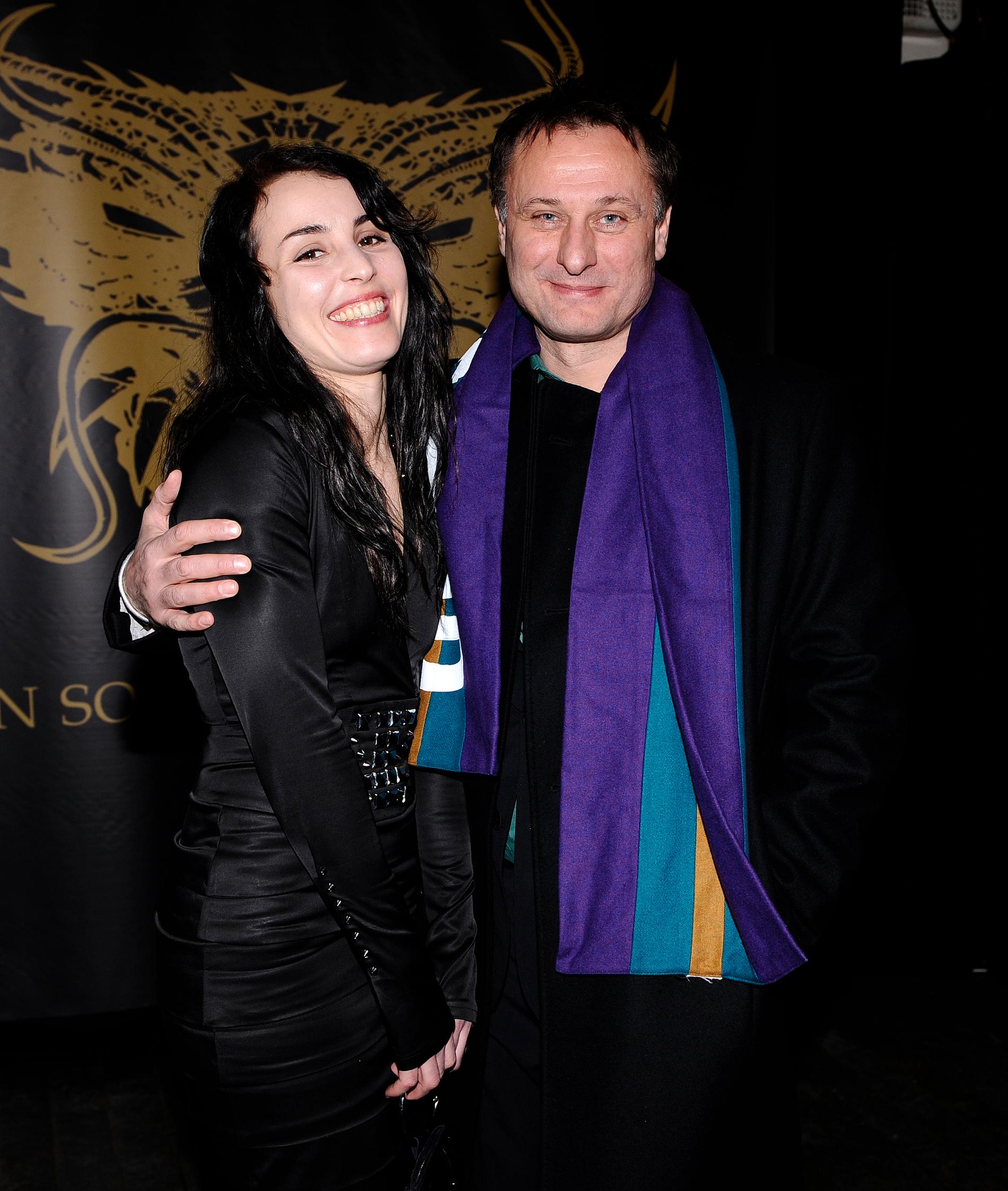 Noomi Rapace och Michael Nyqvist på premiären av ”Män som hatar kvinnor” i februari 2009.