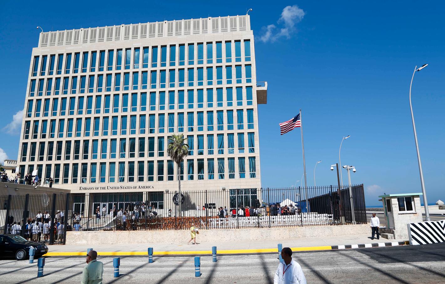 Amerikanska ambassaden i Havanna. 