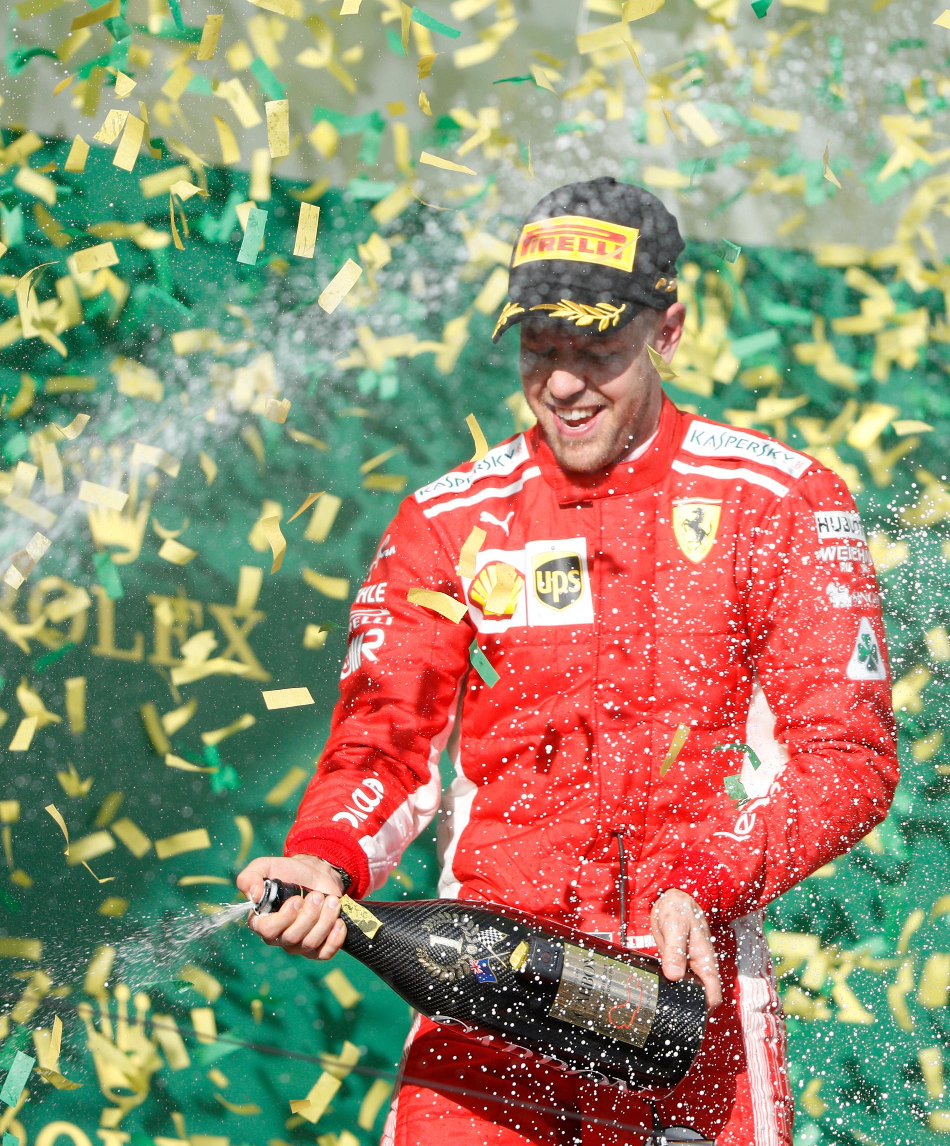 Sebastian Vettel vann F1-premiären i Melbourne 2018