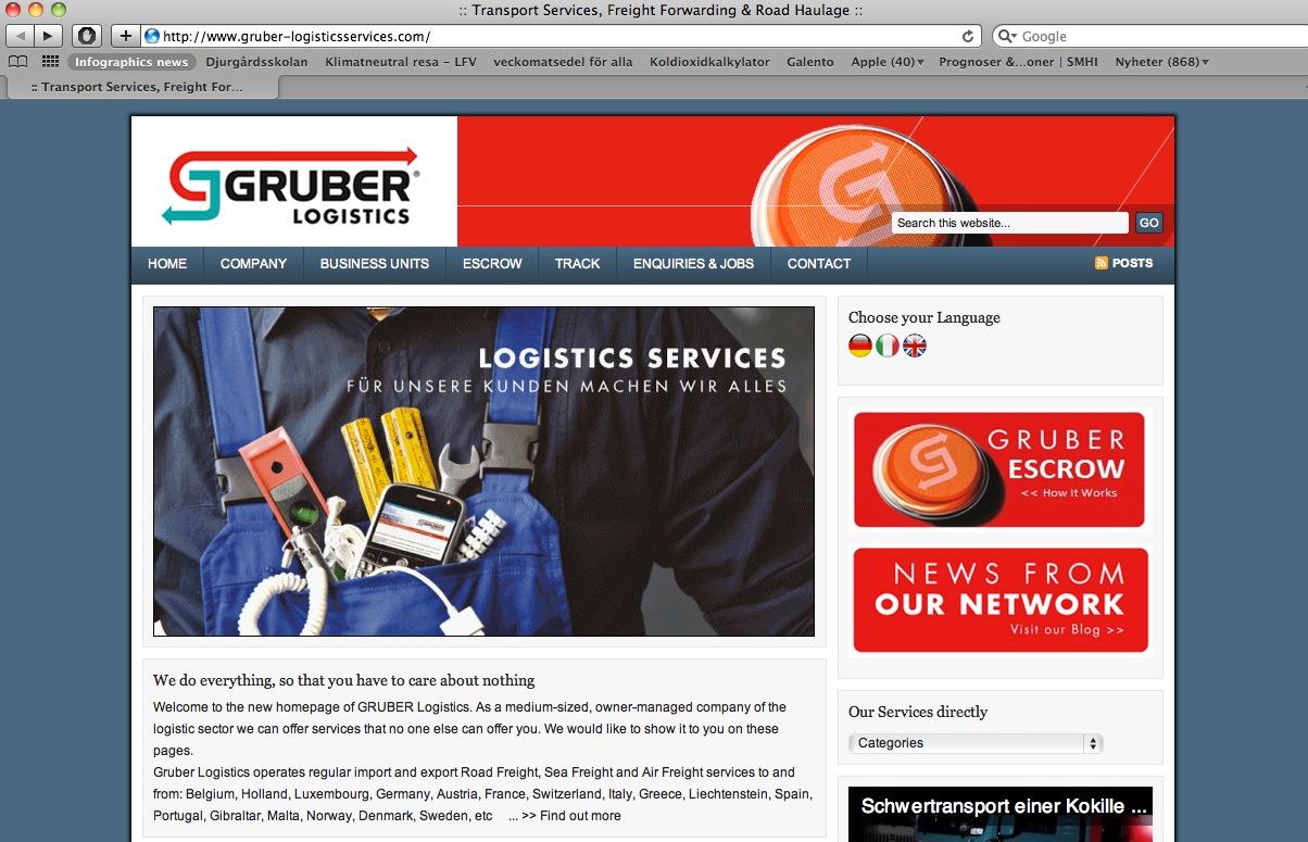 Den falska Gruber-sajten.