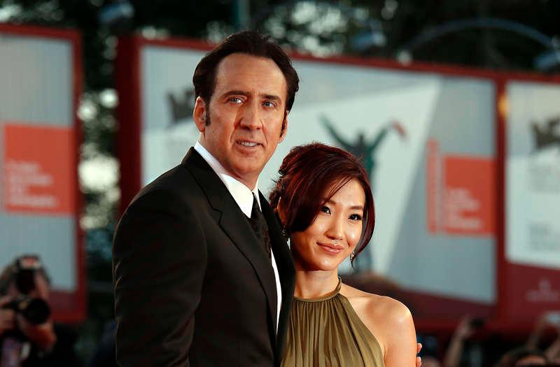 Nicolas Cage och förra frun Alice Kim 2013.
