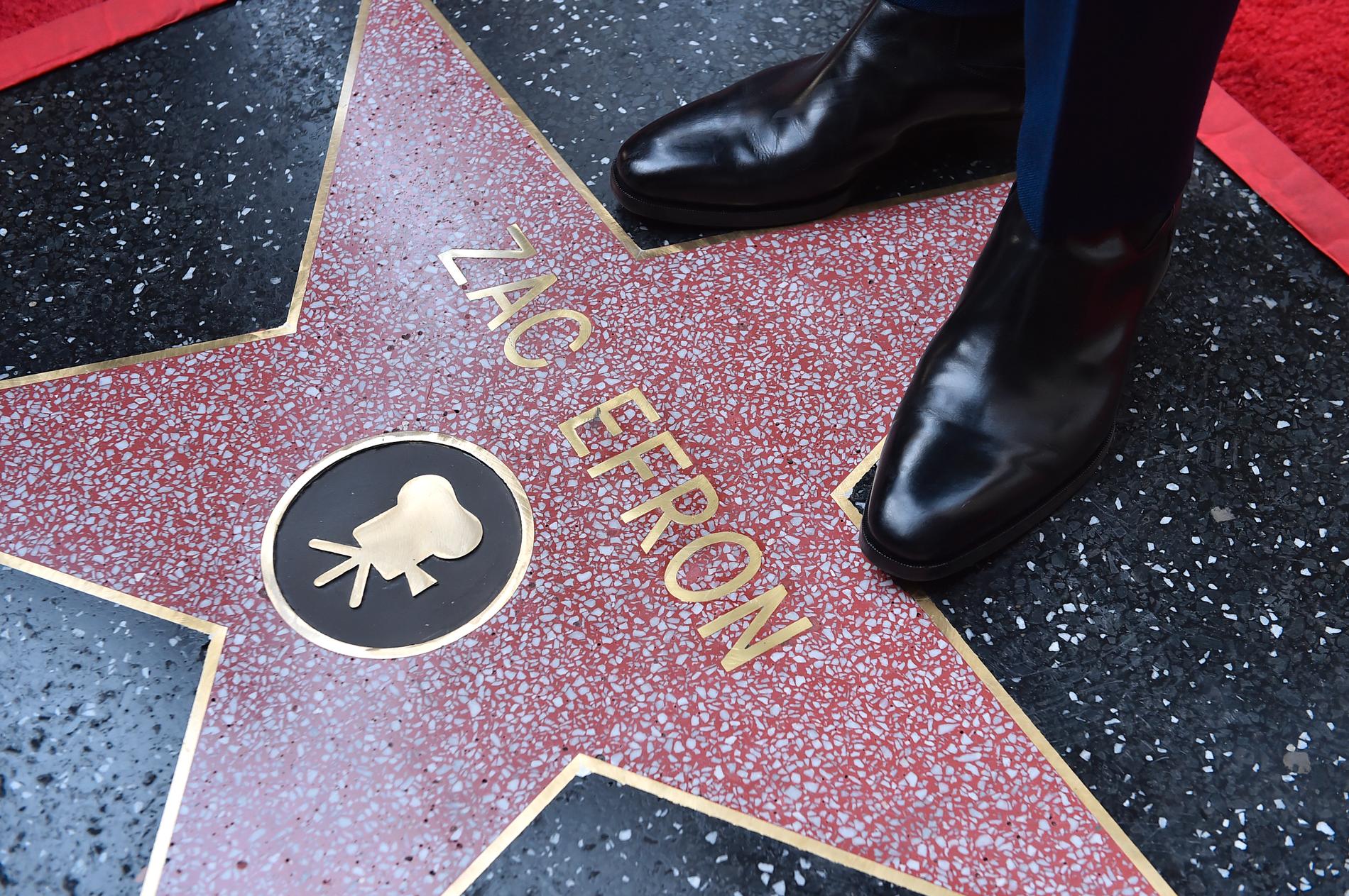 Zac Efrons stjärna på Walk of fame.