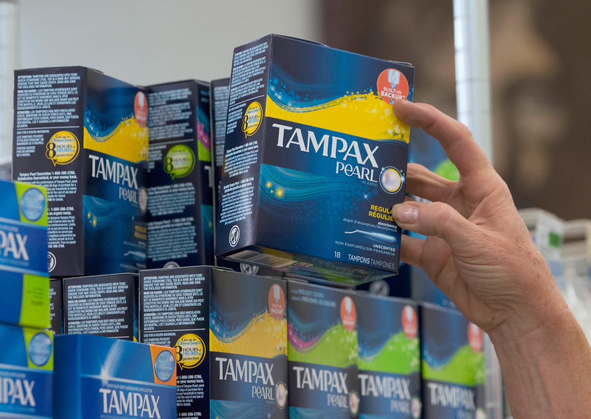 Amerikanska kunder har haft svårt att få tag på tamponger.