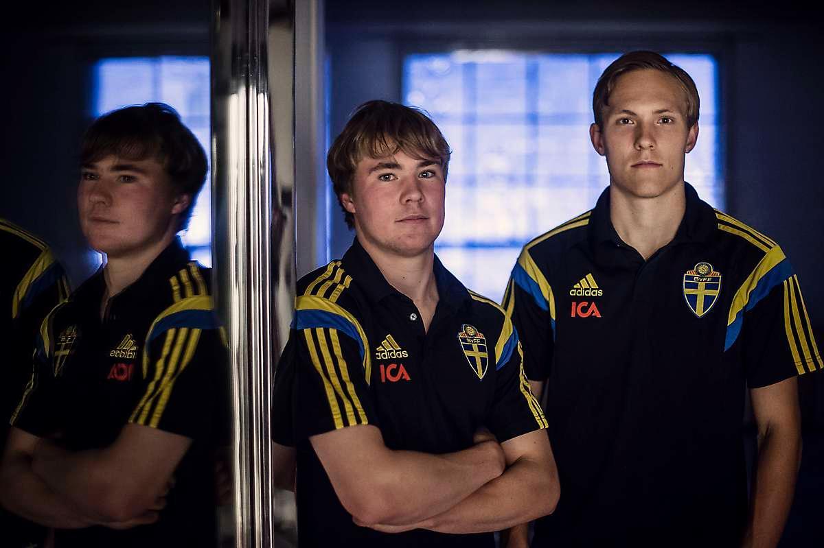 Brommabröderna Simon Tibbling, Ludwig Augustinsson och John Guidetti ska se till att ta Sverige till EM-final genom att besegra Danmark i morgon.