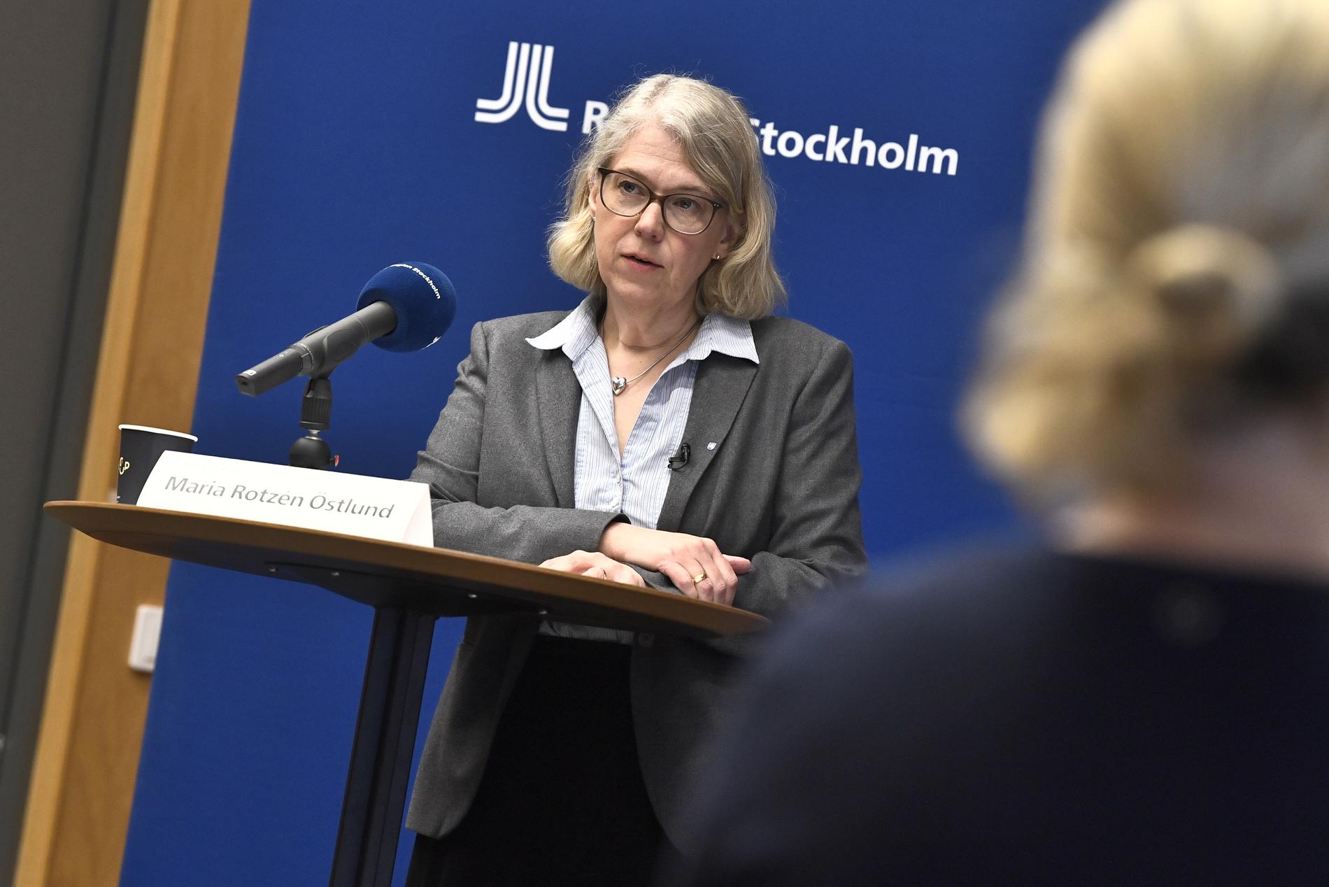 Maria Rotzén Östlund, smittskyddsläkare i Stockholm.