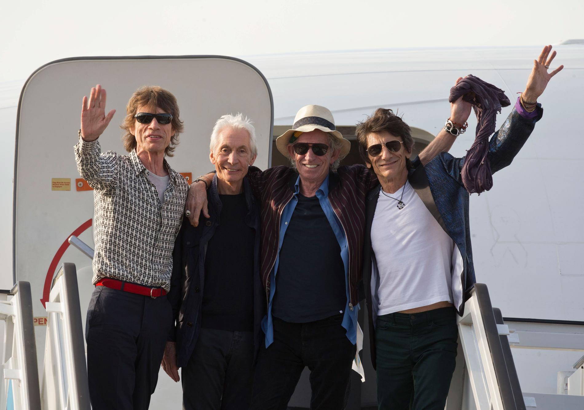 Mick Jagger, Charlie Watts, Keith Richards och Ronnie Wood landade på Kuba tidigare i år.