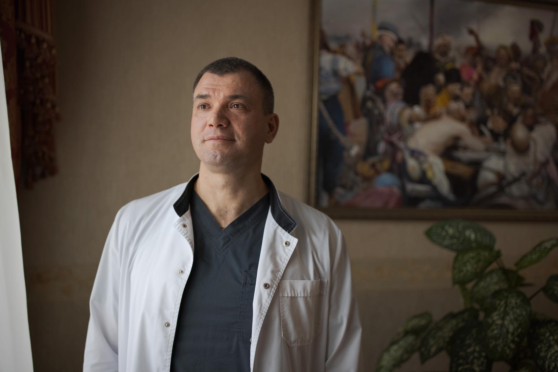 Aleksandr Ivanko, chefsläkare på Kyiv City Clinical Hospital 1.
