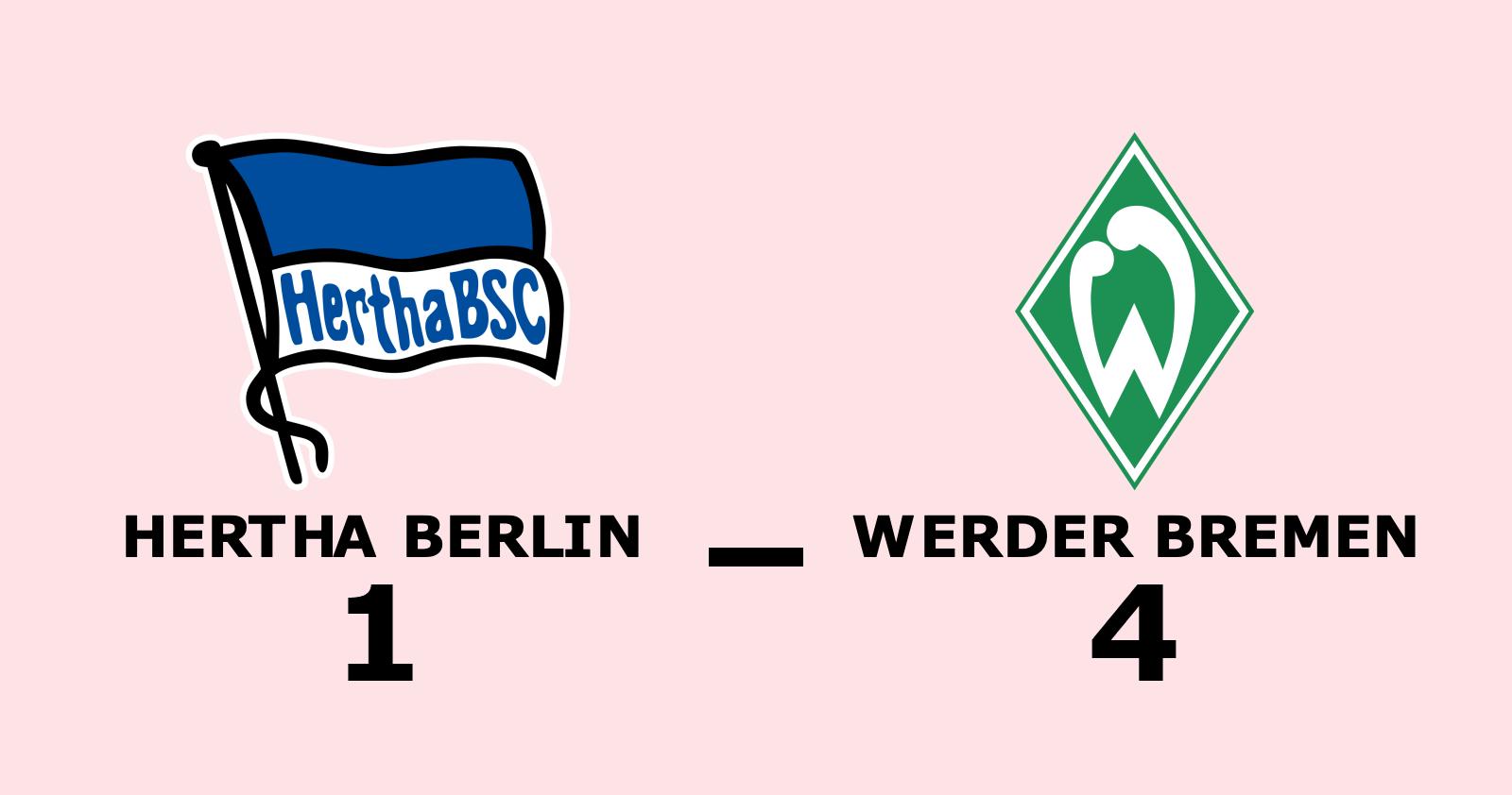 Werder Bremen tog kommandot från start mot Hertha Berlin