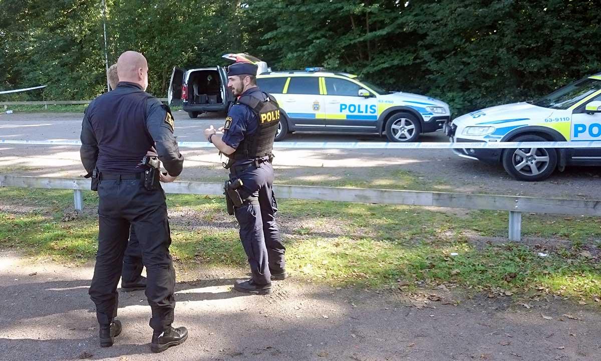 Misstänkte flyktbilen påträffades i Helsingborgsområdet.