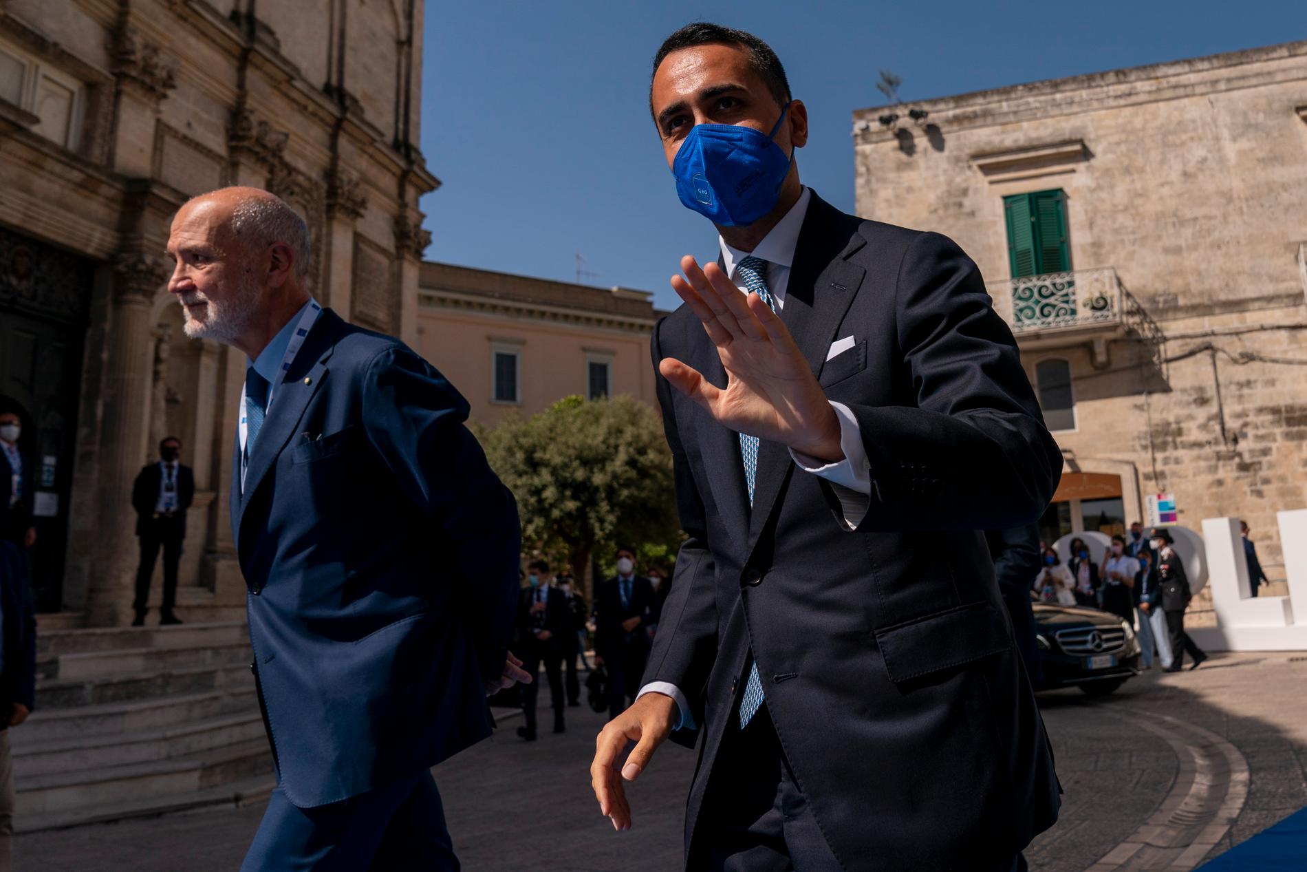 Italiens utrikesminister Luigi Di Maio har utsatts för hot.