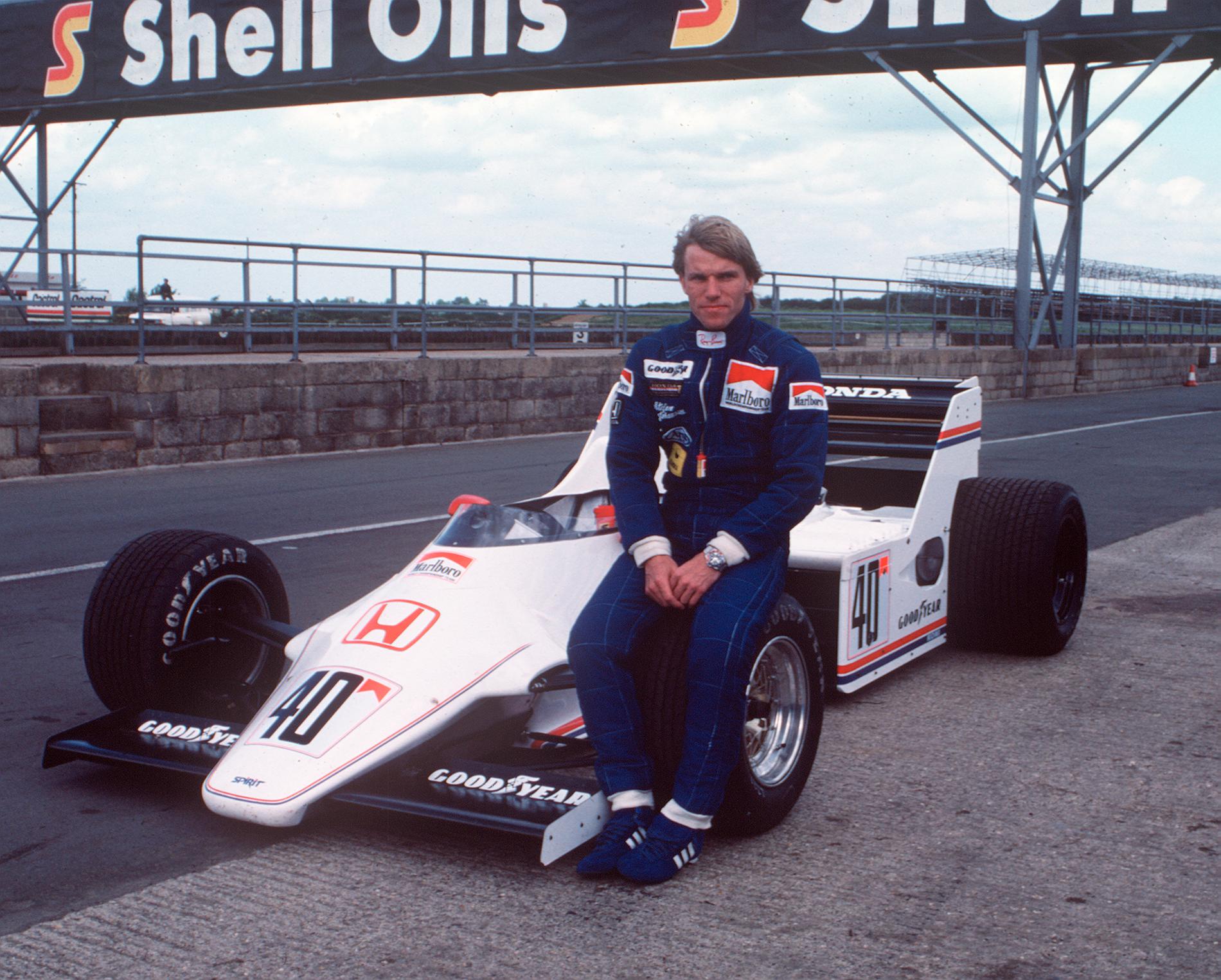  Stefan Johansson i sin Spirit 101 1983.