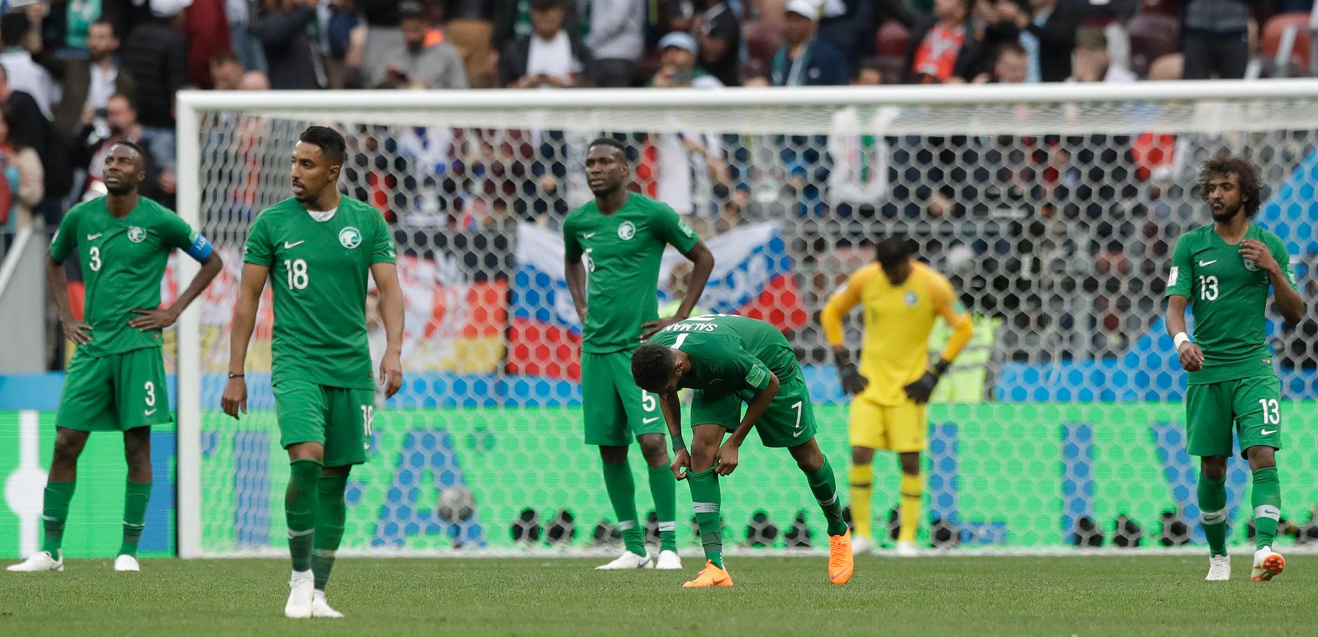 Saudiarabien förlorade stort i VM-premiären. 