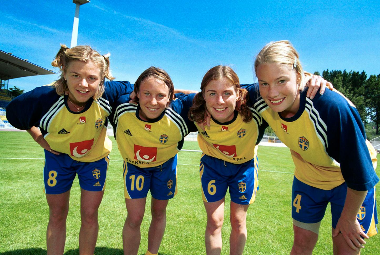 Tina Nordlund, Hanna Ljungberg, Malin Moström och Hanna Marklund