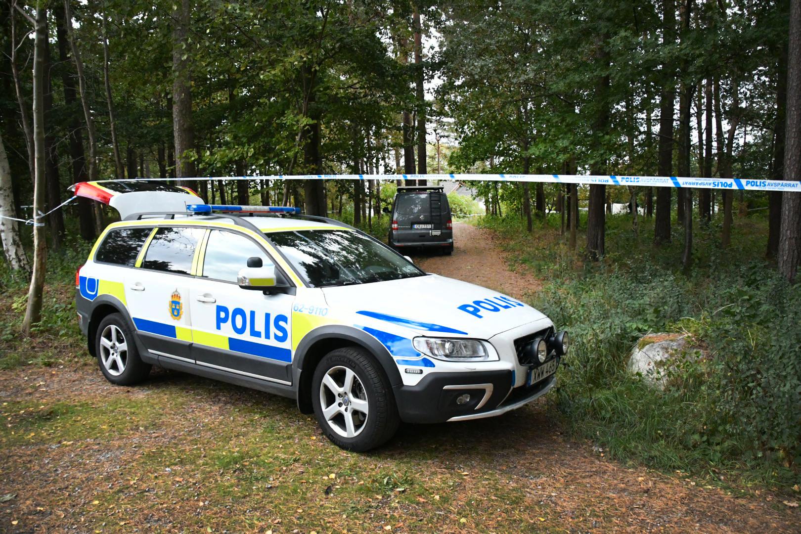 Polisen på plats i Bromölla