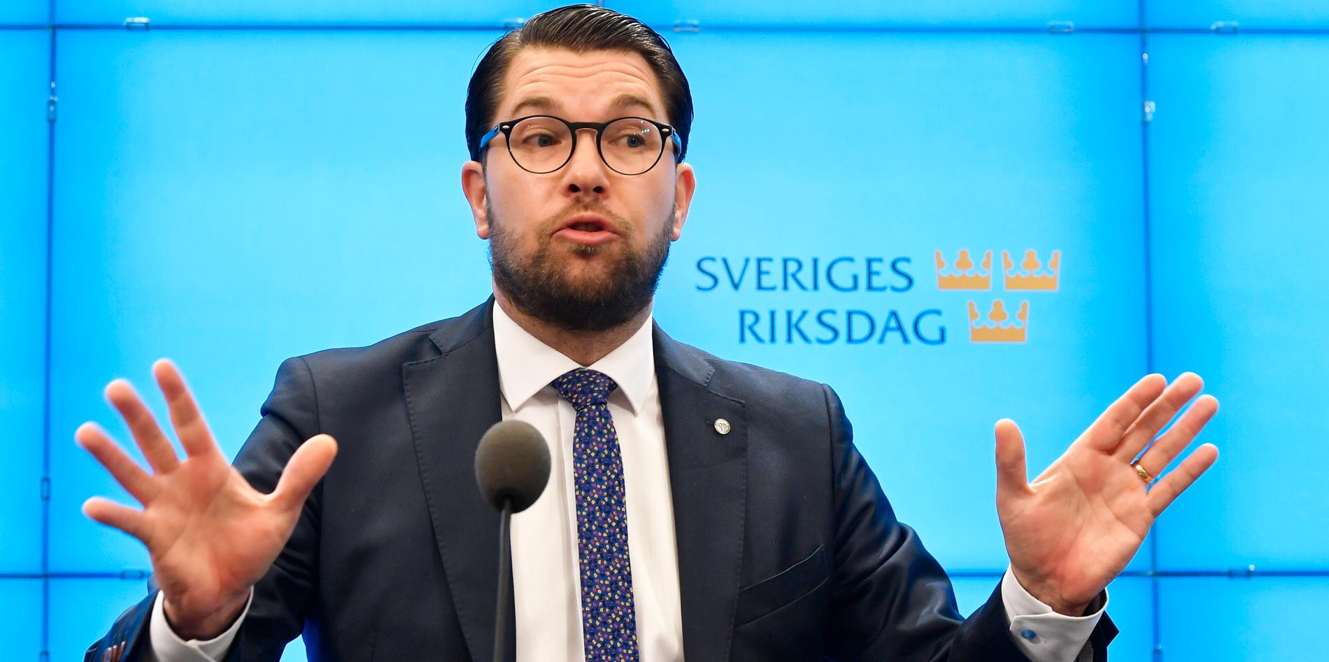 Jimmie Åkesson (SD) misslyckades med att få makt.