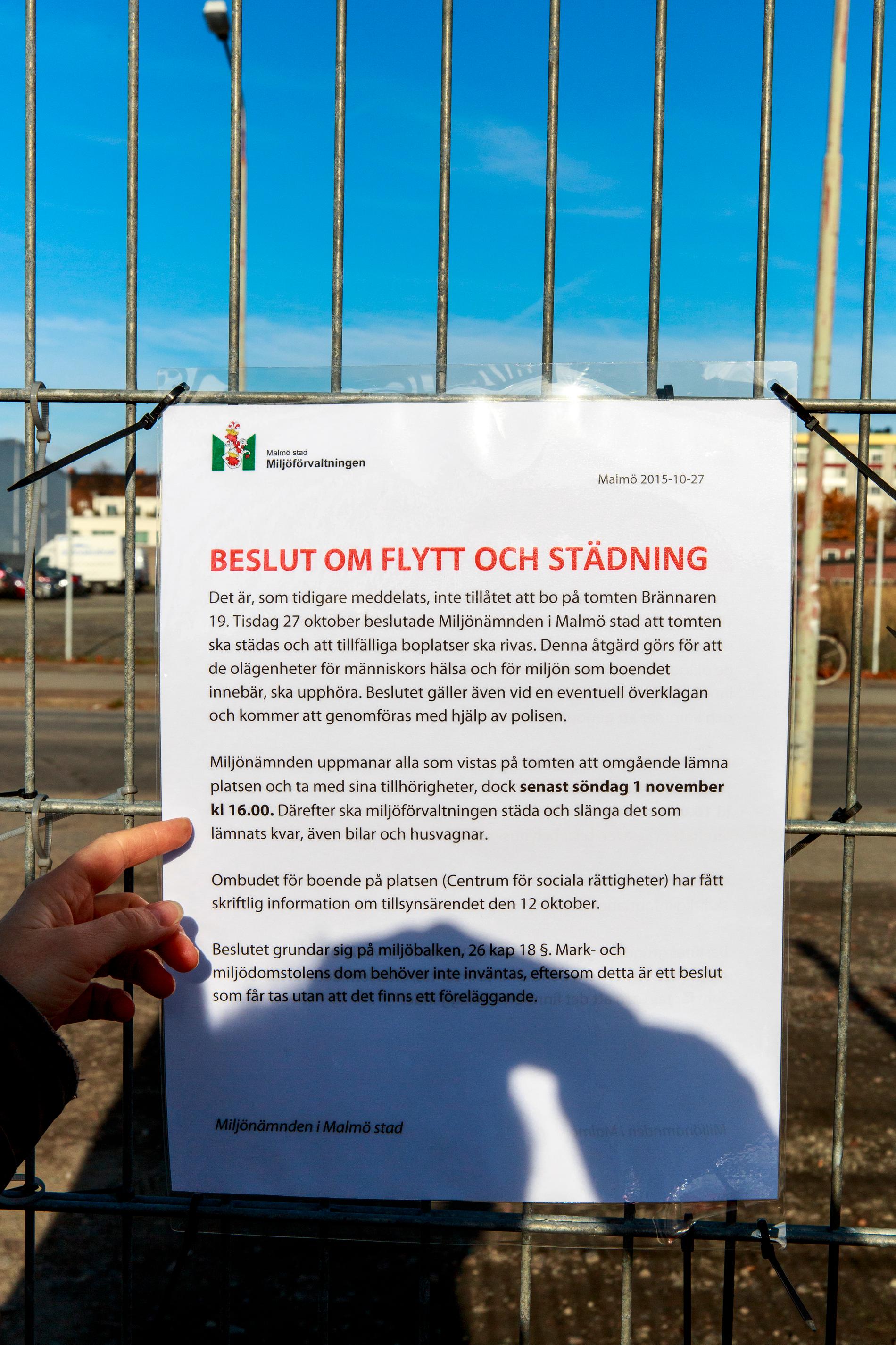 Migrantläger i Malmö ska stänga.