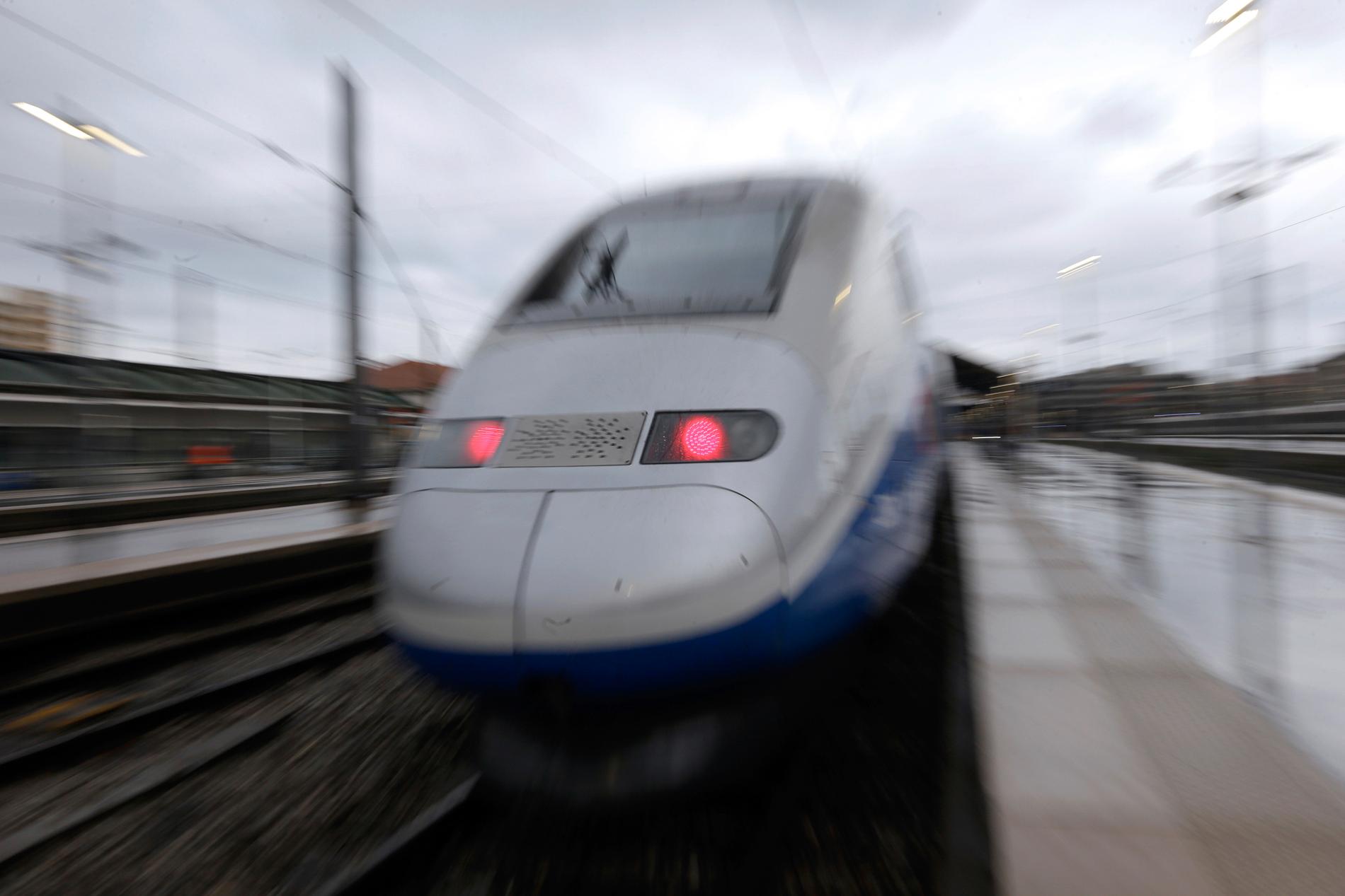 Det urspårade tåget är av typen TGV. Arkivbild.