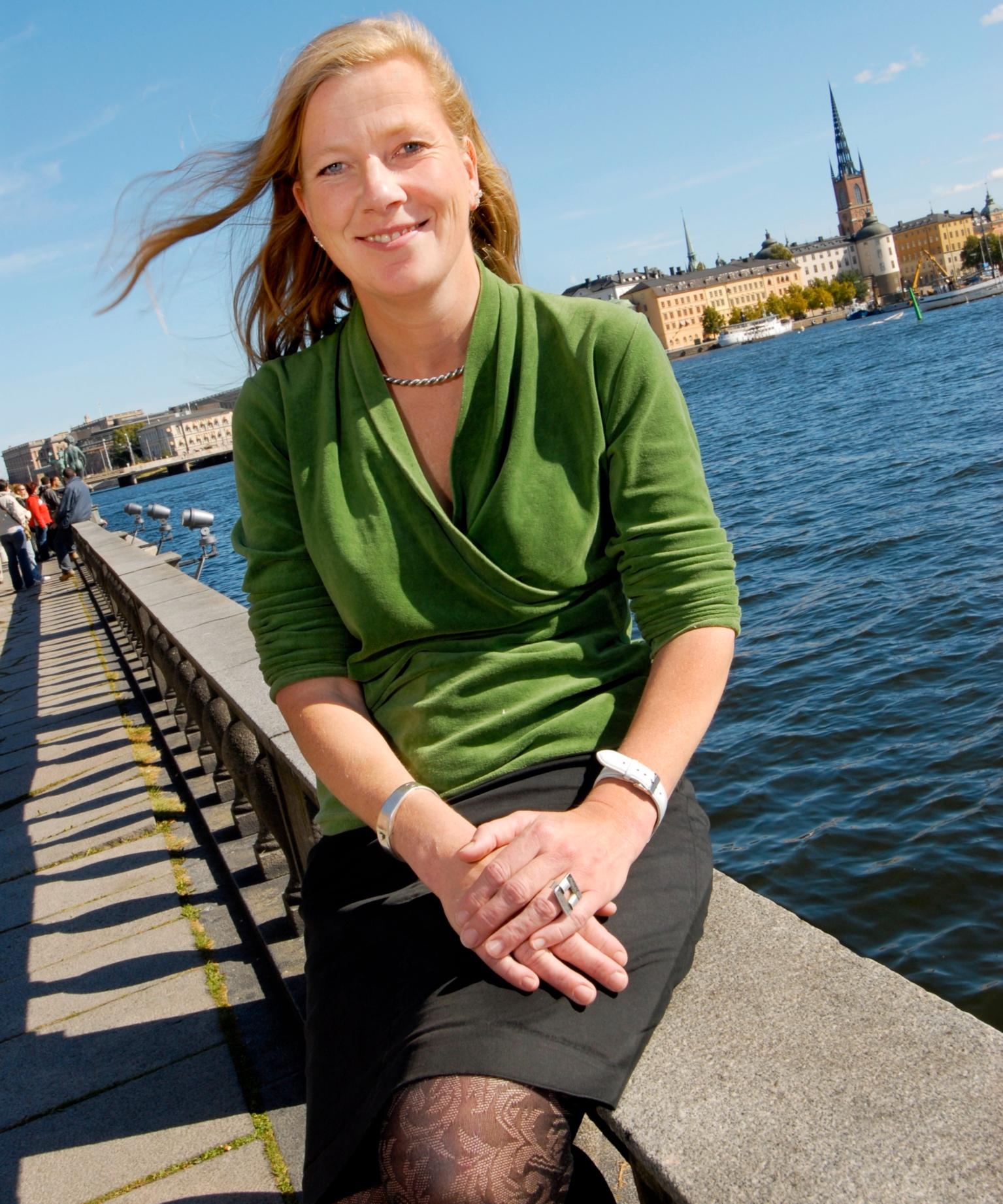 Älskar sin stad Finansborgarråd Kristina Axén Olin glädjer sig åt att Stockholm hamnar på första plats vad gäller miljön.