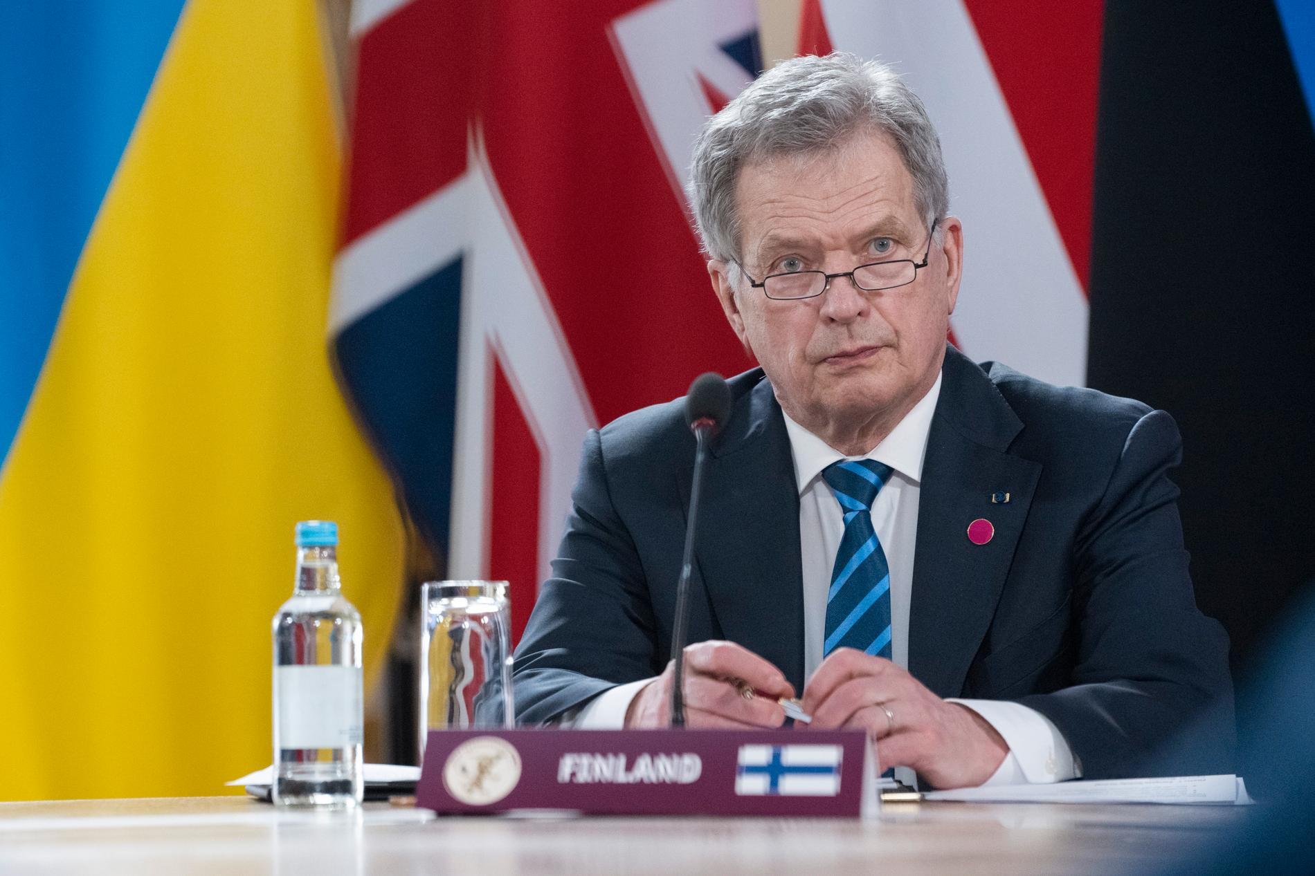 Sauli Niinistö har varit Finlands president sedan 2012 då han efterträdde Tarja Halonen. Bild från tidigare i vår.