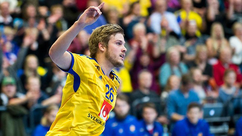 Anton Halén gjorde fem mål och blev bäste målskytt mot Island.