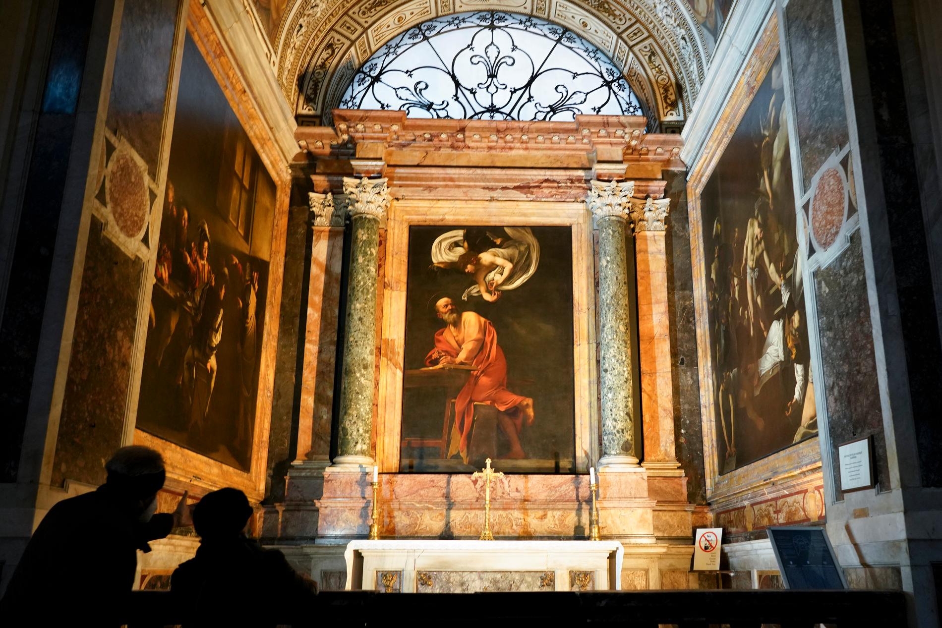 En målning har hittats som misstänks vara skapad av Caravaggio. Bilden föreställer en annan målning av renässanskonstnären. Arkivbild.