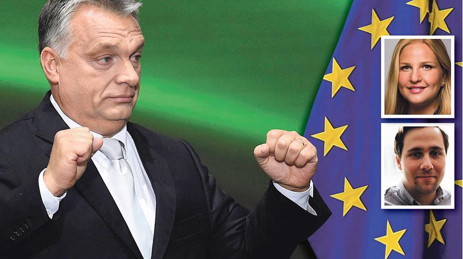 Att svenska skattebetalare är med och finansierar EU-bidragen till Viktor Orbáns Ungern som inte följer EU:s grundregler är oacceptabelt, skriver Arba Kokalari och Benjamin Dousa.
