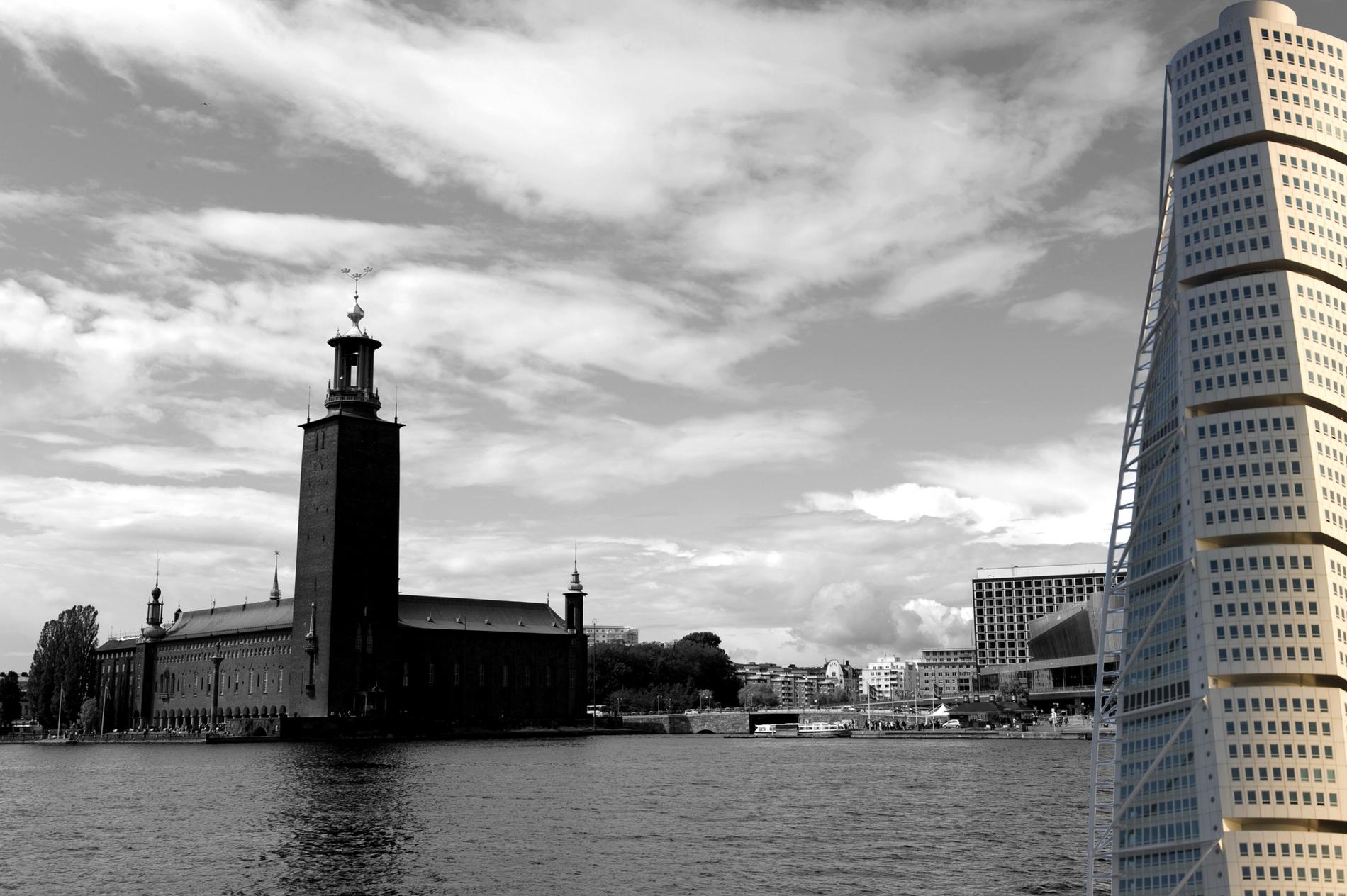 INTE SVART ELLER VITT Malmö är en segregerad stad som är hårt drabbad av fattigdom och mord. Men det är egentligen farligare att bo i Stockholm där fler våldsbrott begås, och segregationen är värre då de fattiga invånarna bor ute i förorter.