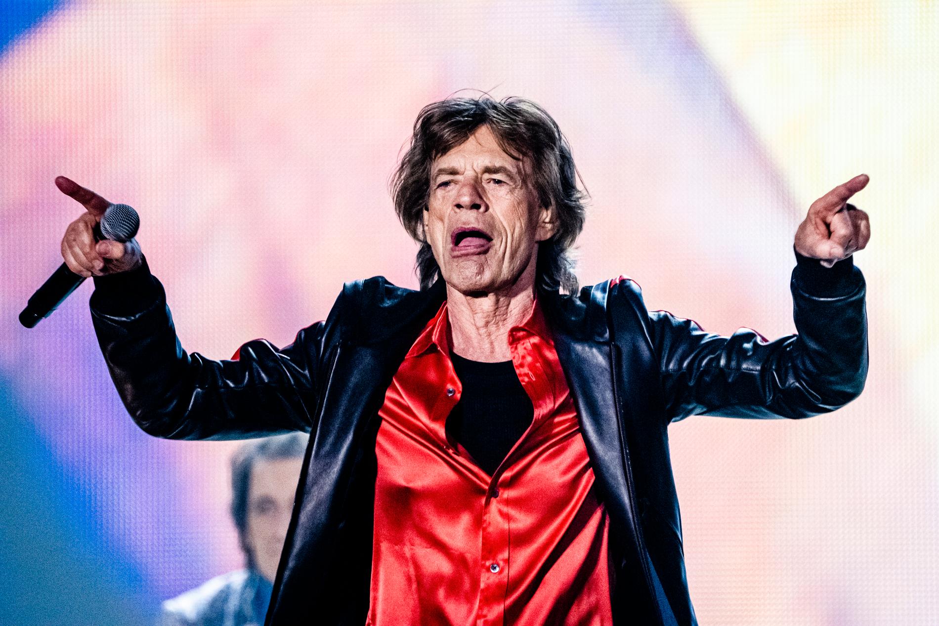  Mick Jagger i Rolling Stones på Friends Arena 2022. 