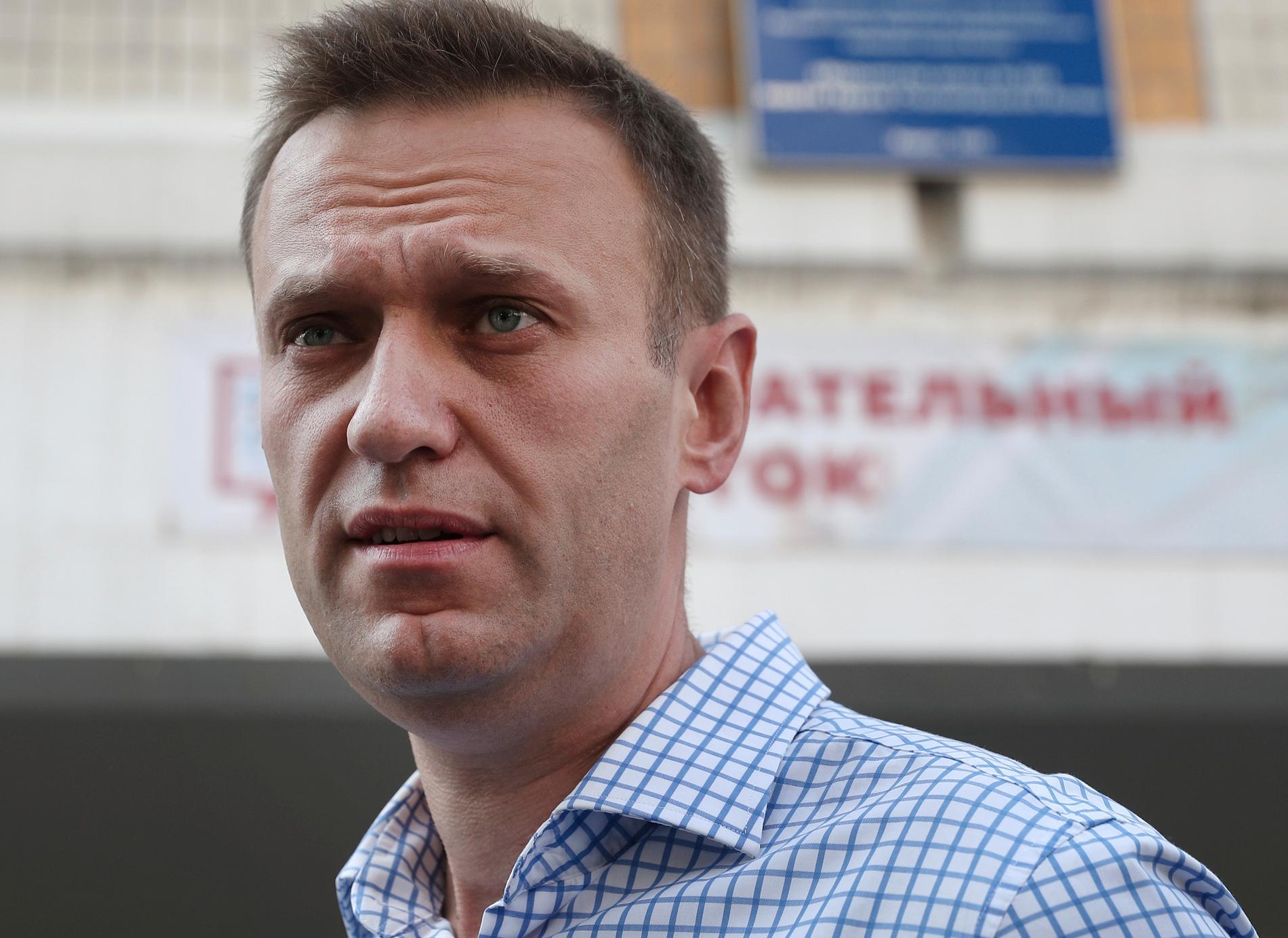 Ryske oppositionsledaren Aleksej Navalnyj. Arkivbild.