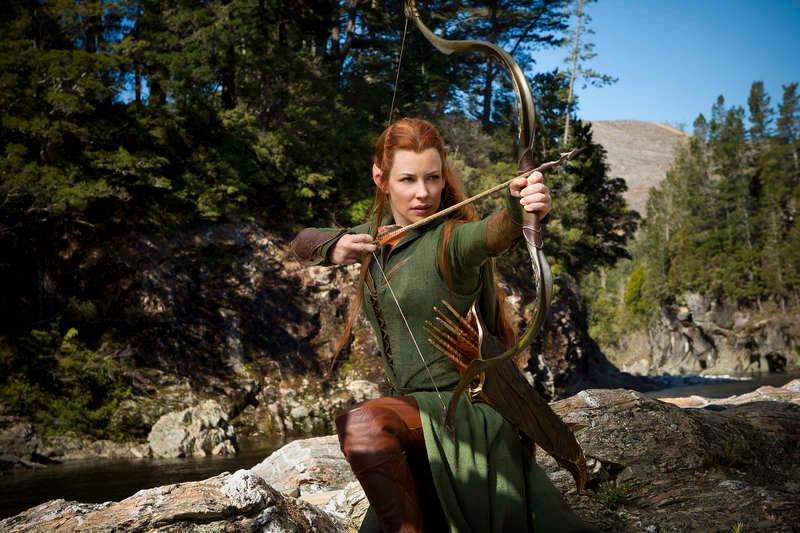 Evangeline Lilly i nya ”Hobbit”.