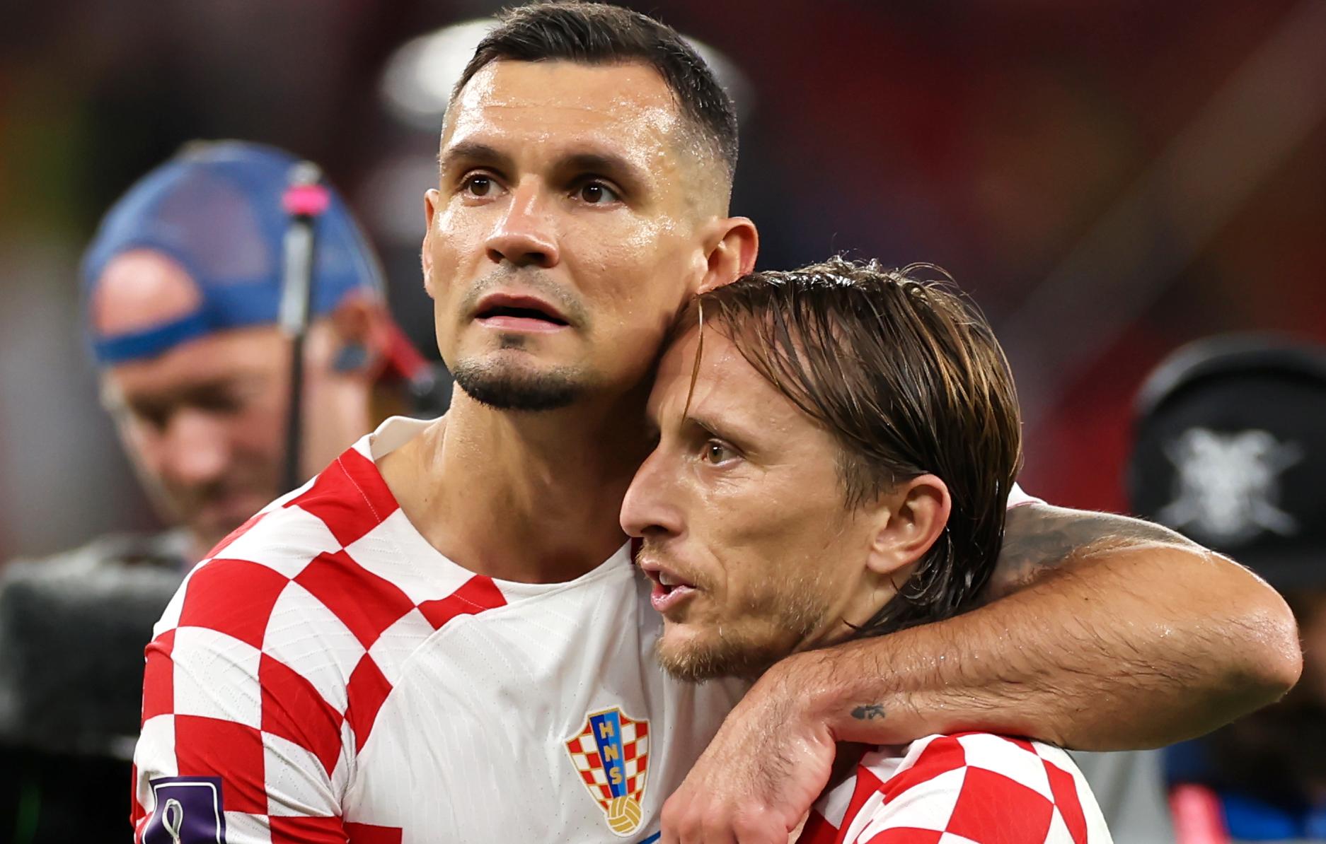 Dejan Lovren och Luka Modric spelar semifinal för Kroatien mot Argentina.