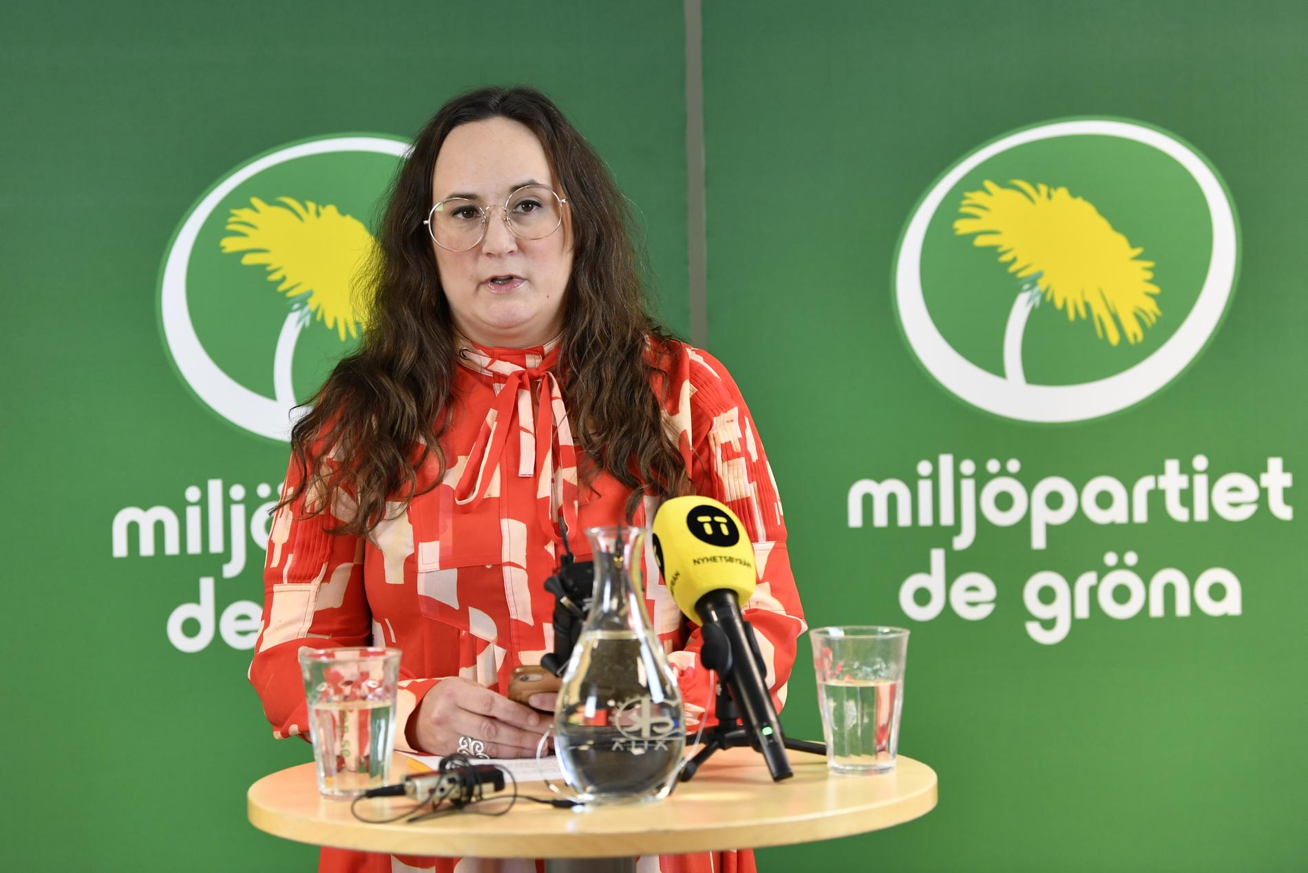 Miljöpartiets partisekreterare Katrin Wissing. Arkivbild.