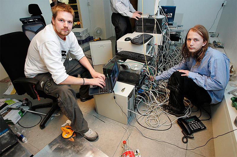 Fredrik Neij och Gottfrid Svartholm Warg grundade Pirate Bay tillsammans med Peter Sunde. De dömdes till fängelse och miljonböter 2010. Foto: Peter Kjellerås