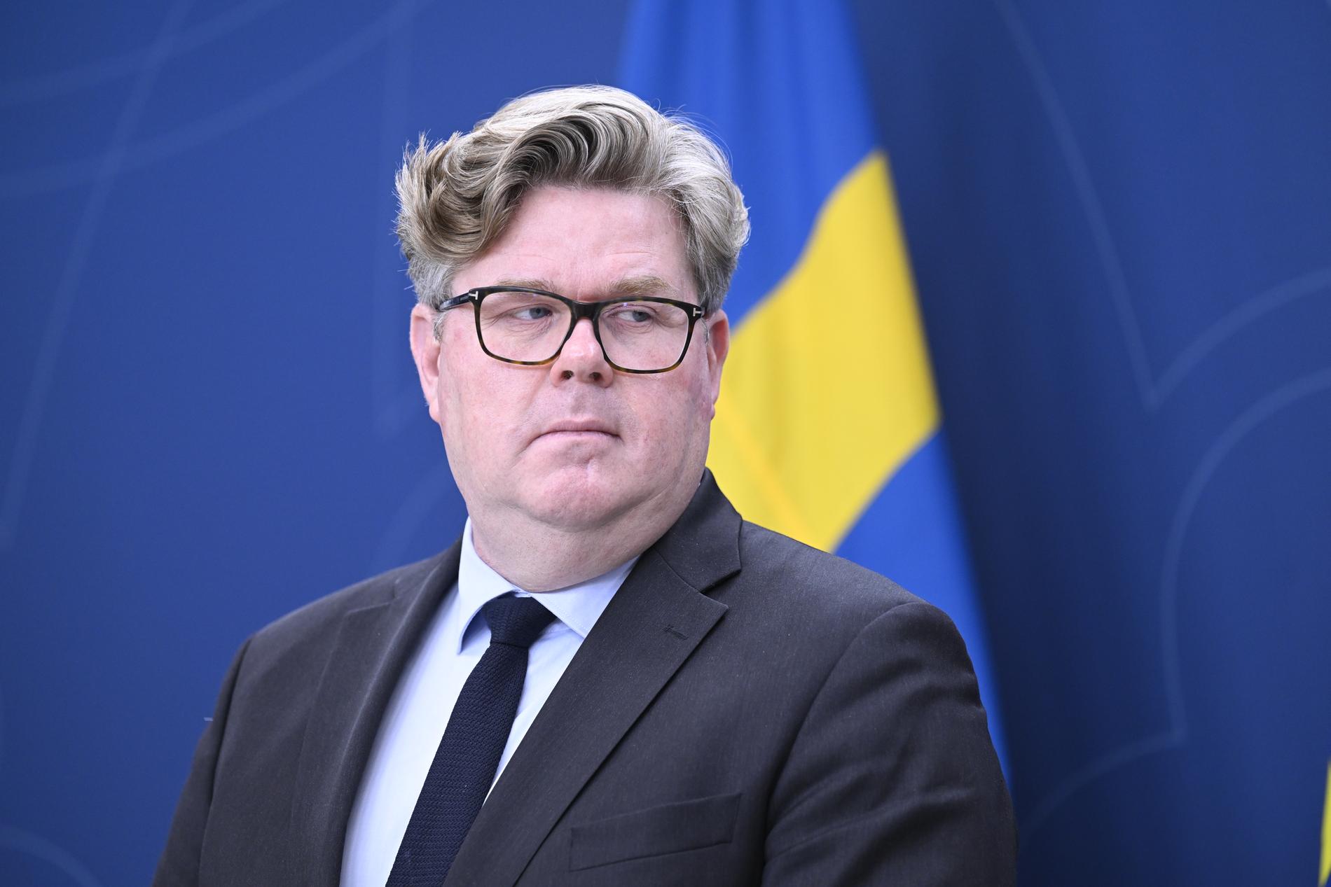 Gunnar Strömmer (M), Sveriges justitieminister.