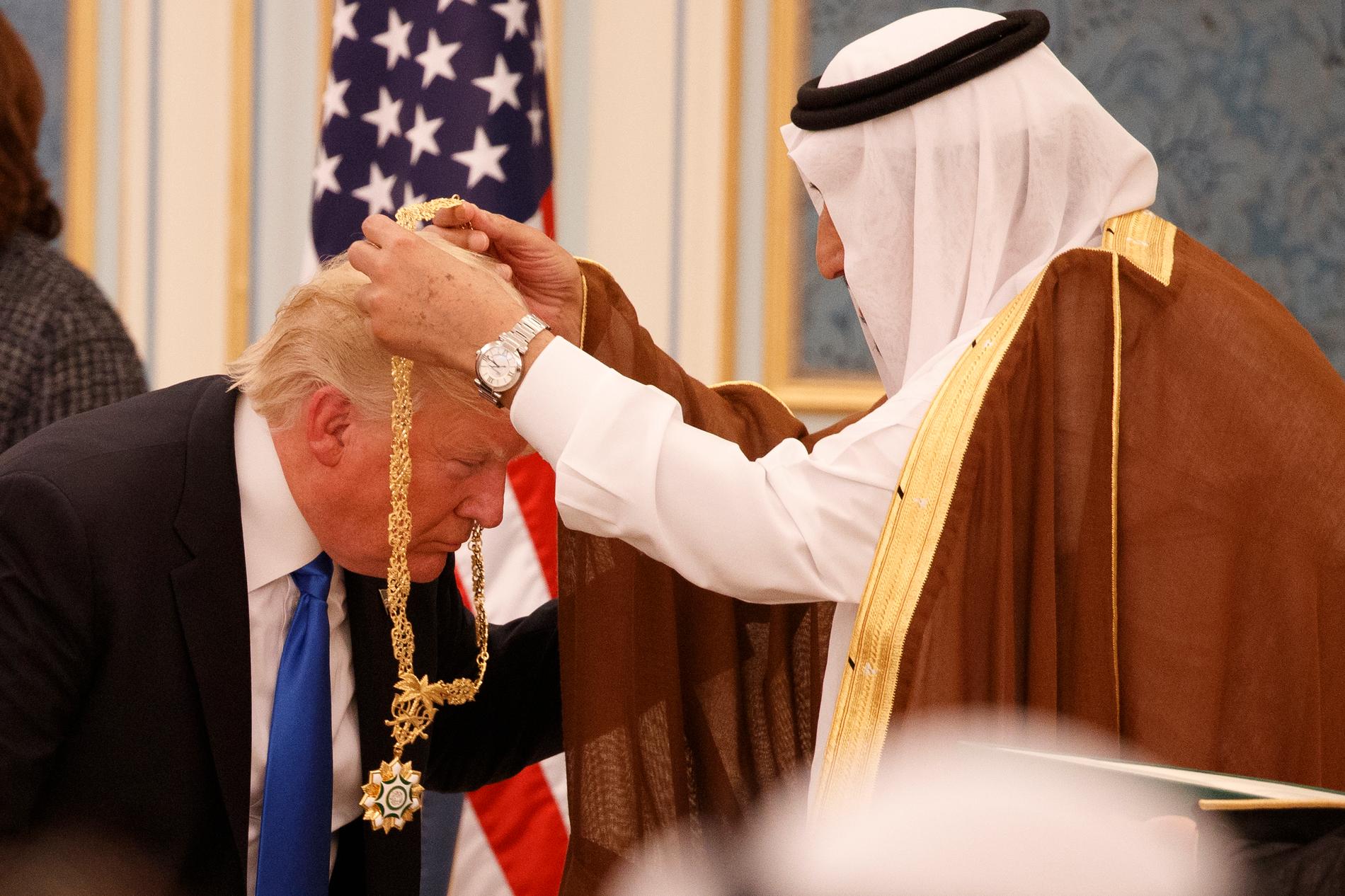 President Trump med kung Salman.